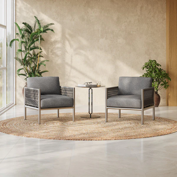 Gables Outdoor Patio Club Chairs with Cushions - furnishings