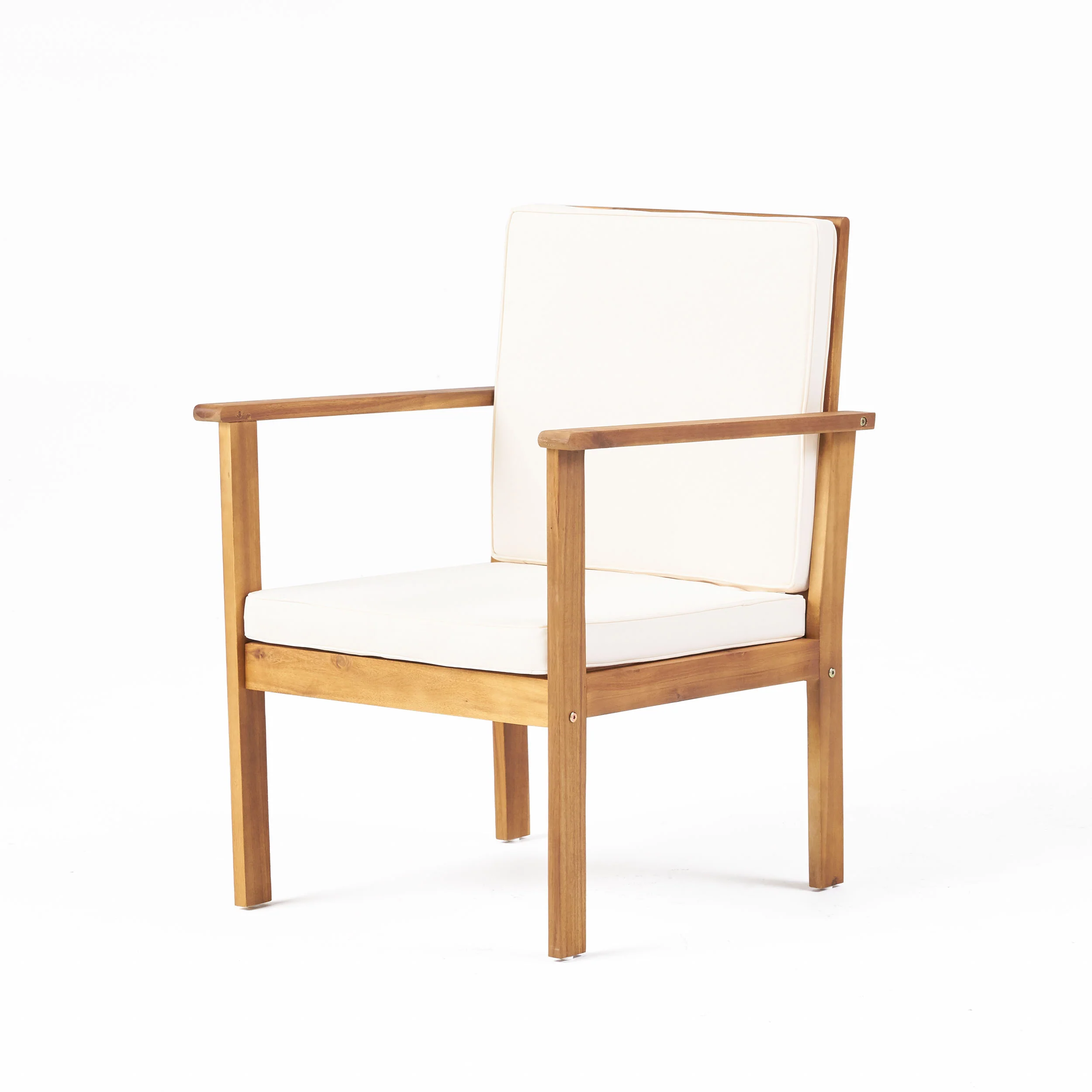 Renata Outdoor Modern Acacia Wood 8 Seater Chat Set with Cushions - furnishings