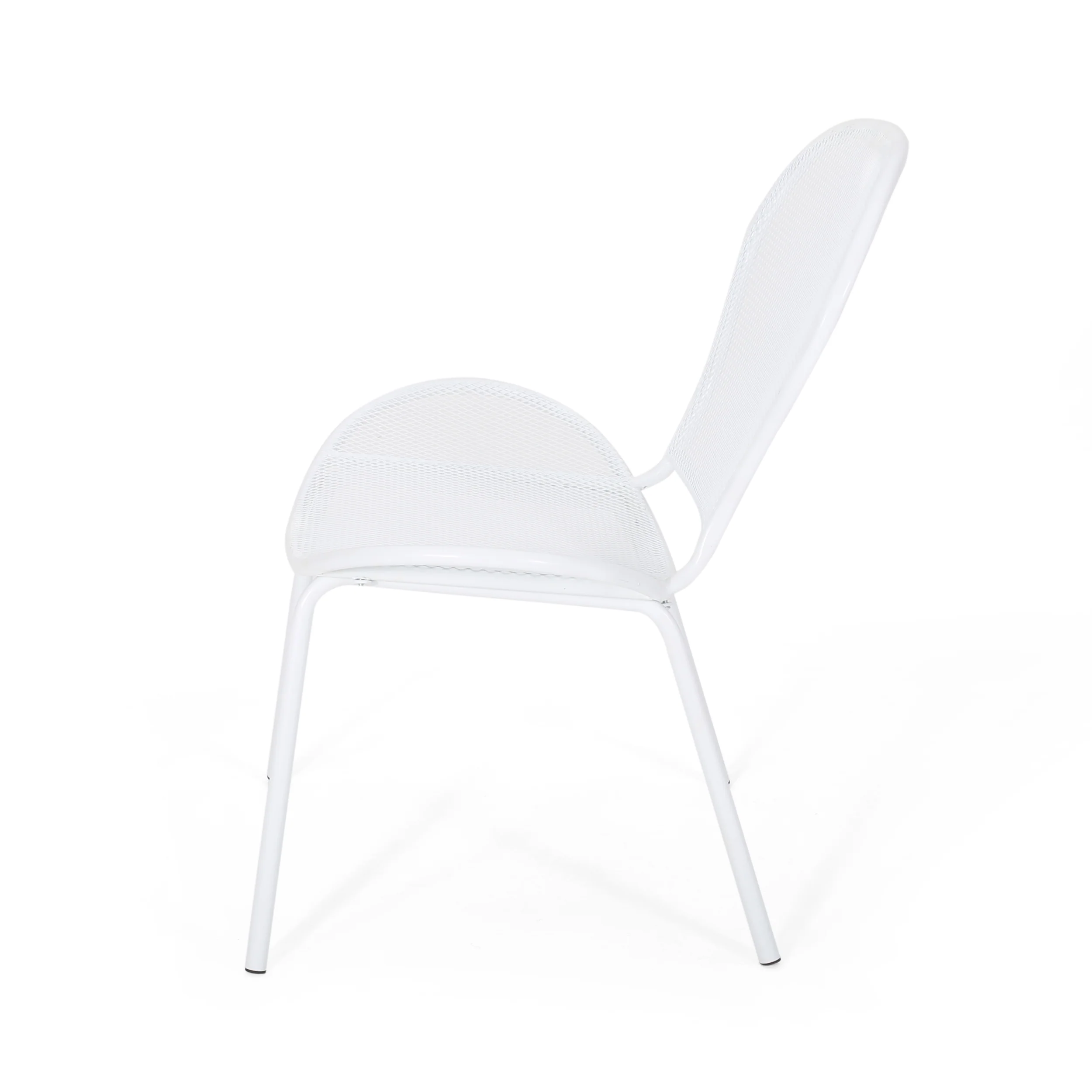 Tristian Modern Outdoor Iron Club Chair (Set of 2) - furnishings