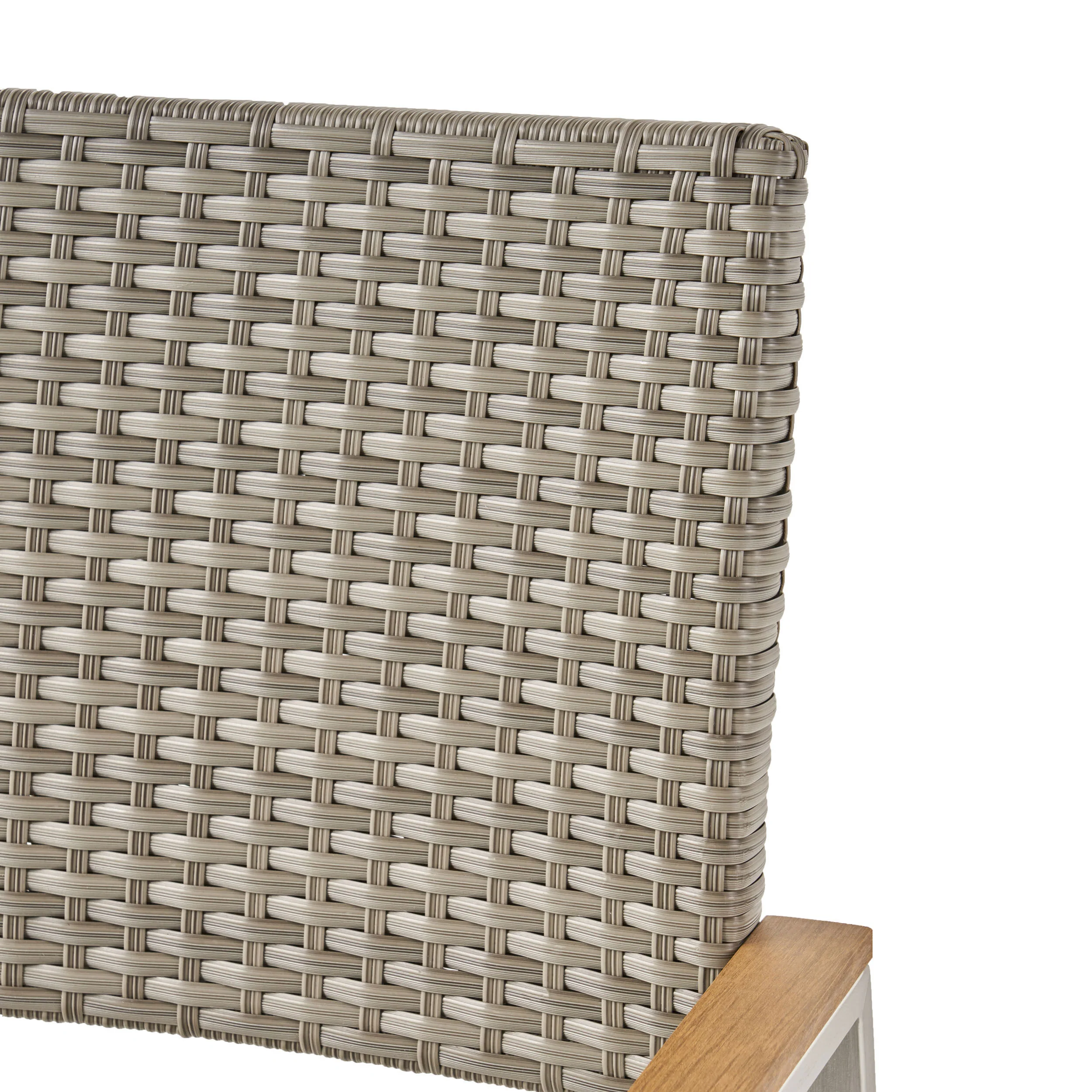 Augusta Outdoor Aluminum Dining Chairs with Faux Wood Accents - furnishings