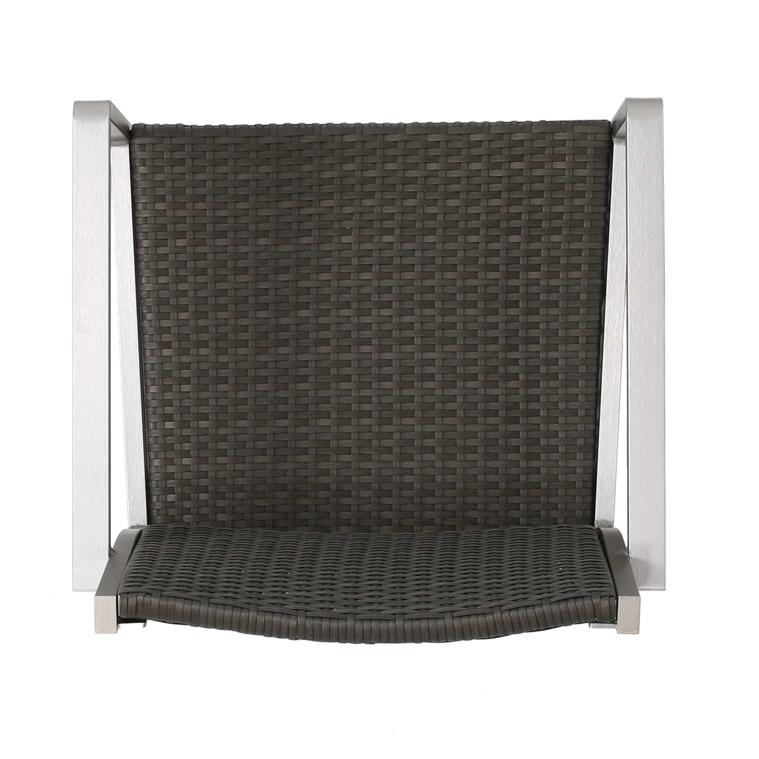 Capral 30-Inch Outdoor Grey Wicker Barstools (Set of 2) - furnishings
