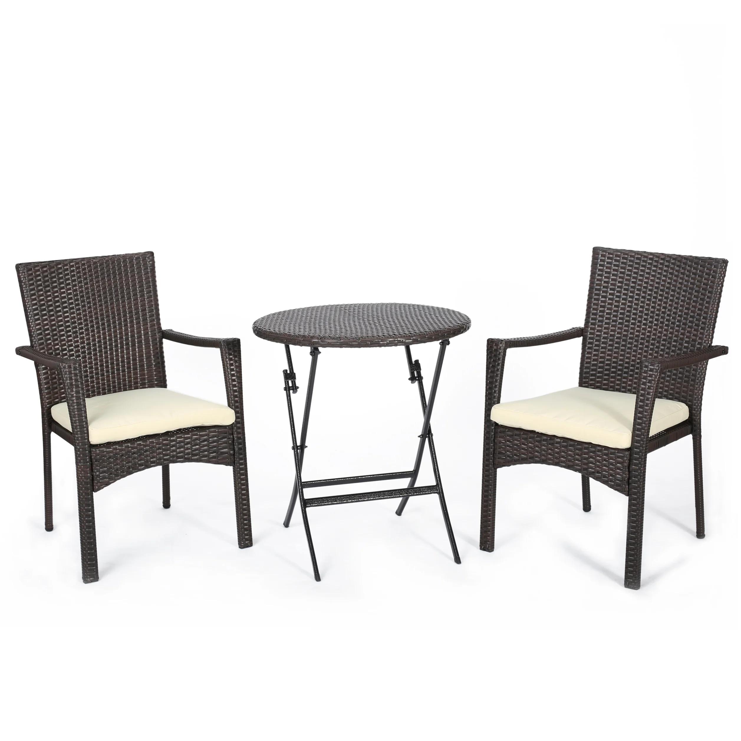 Finnish Outdoor Wicker Bistro Set - furnishings