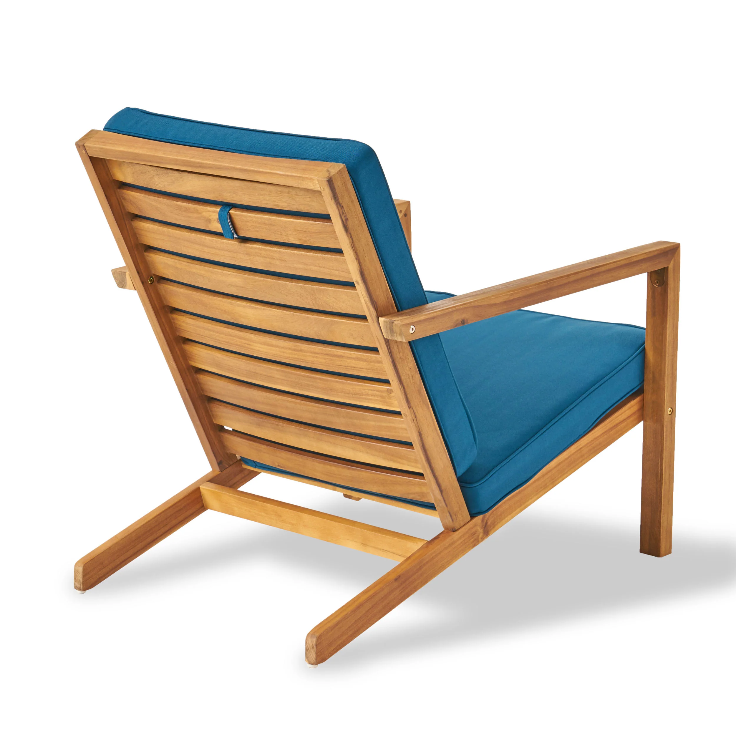 Nick Outdoor 6 Seater Acacia Wood Extended Chat Set - furnishings