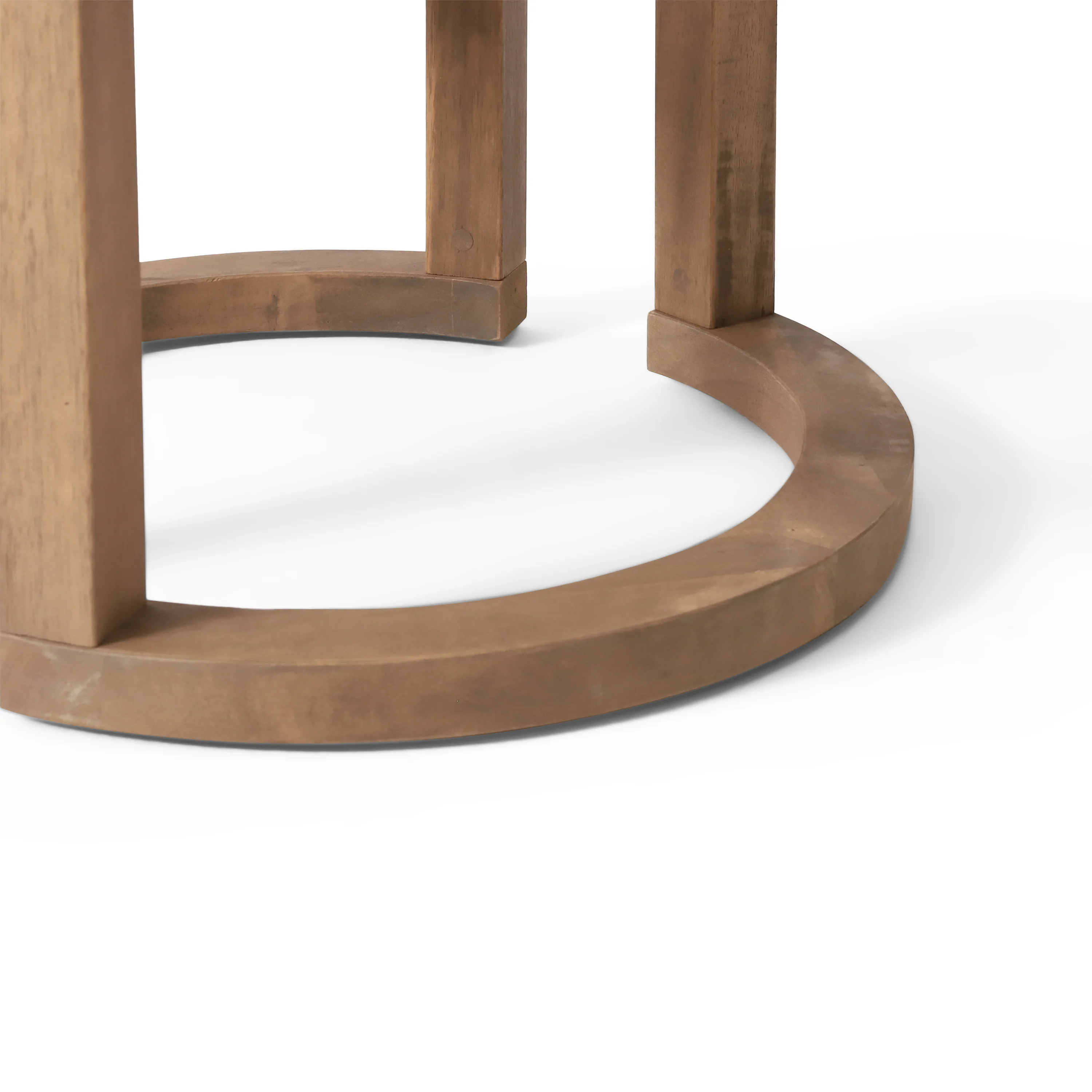 Aston Outdoor Acacia Wood Side Table, Brown Wash - furnishings