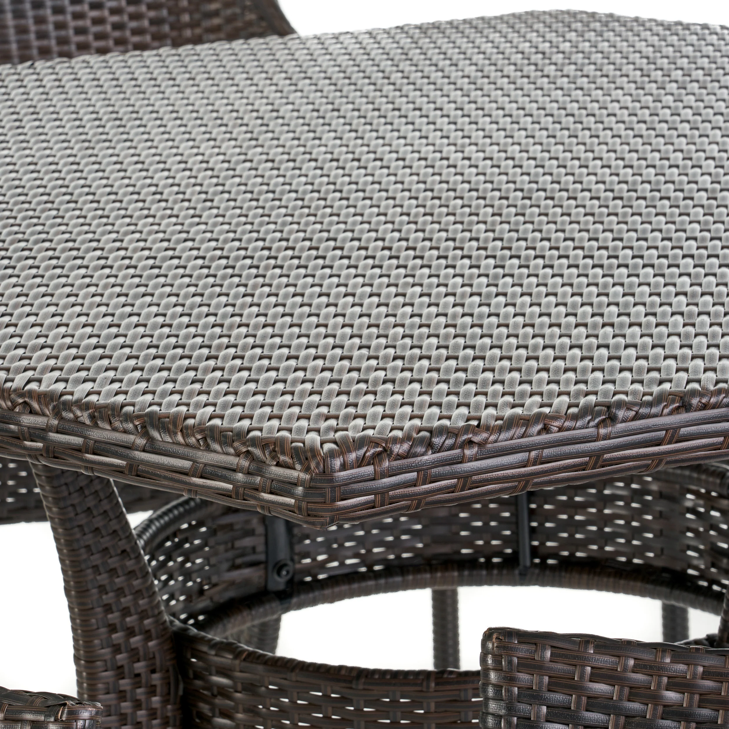 Daisy Outdoor 53 Inch Wicker Hexagon Dining Table - furnishings