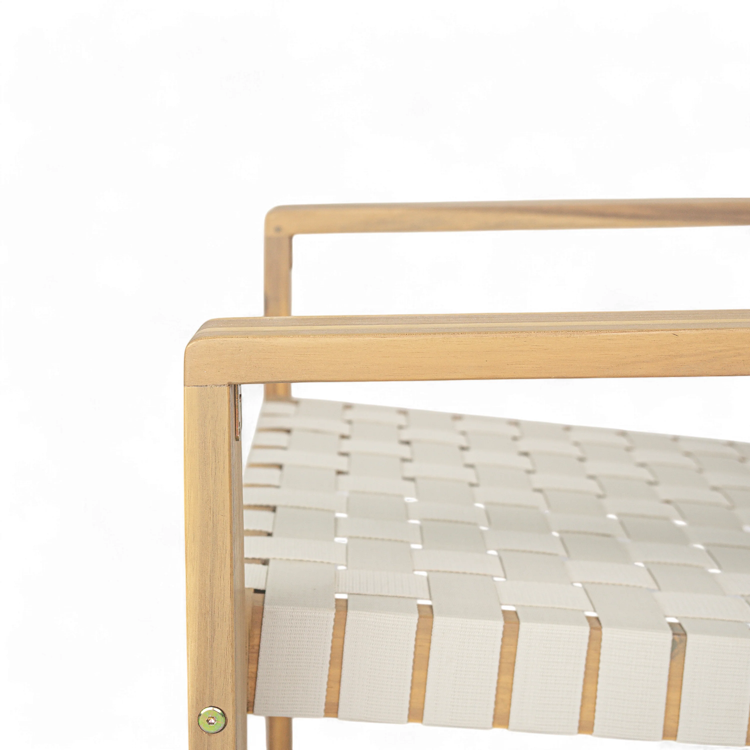 Finnley Modren Outdoor Lounge Chair with Woven Rope - furnishings