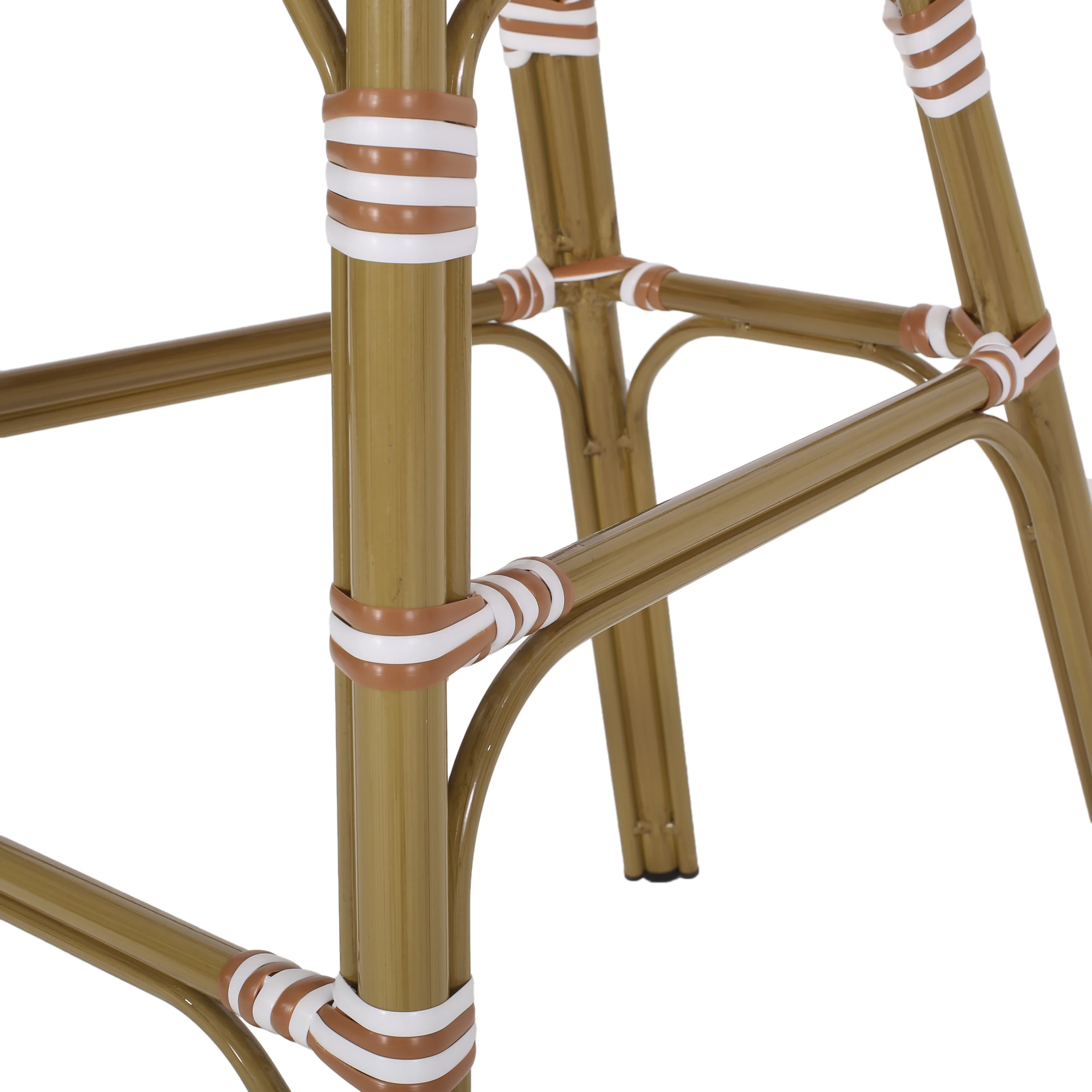 Grelton Outdoor Aluminum French Barstools, Set of 4 - furnishings
