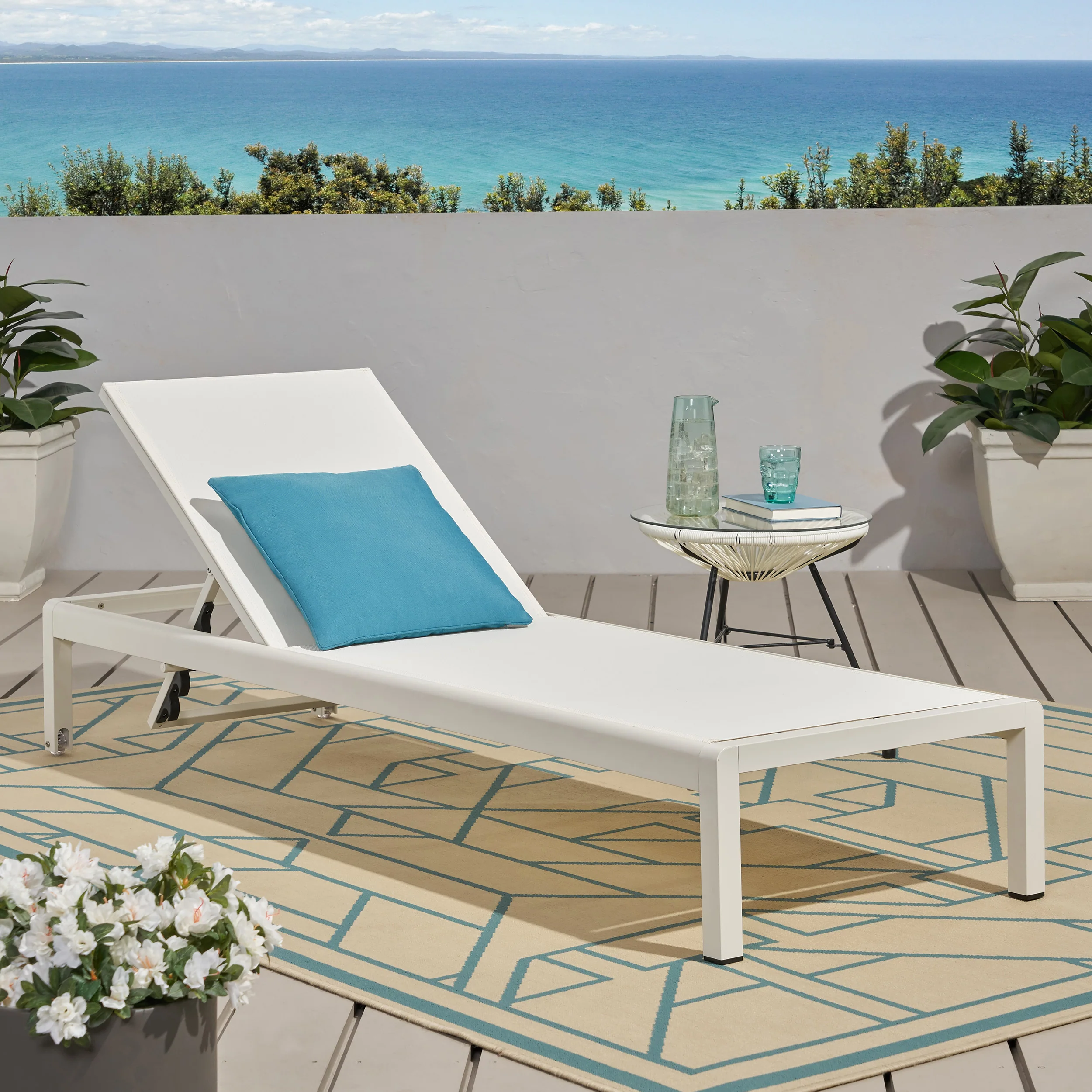 Cherie Outdoor Chaise Lounge - furnishings