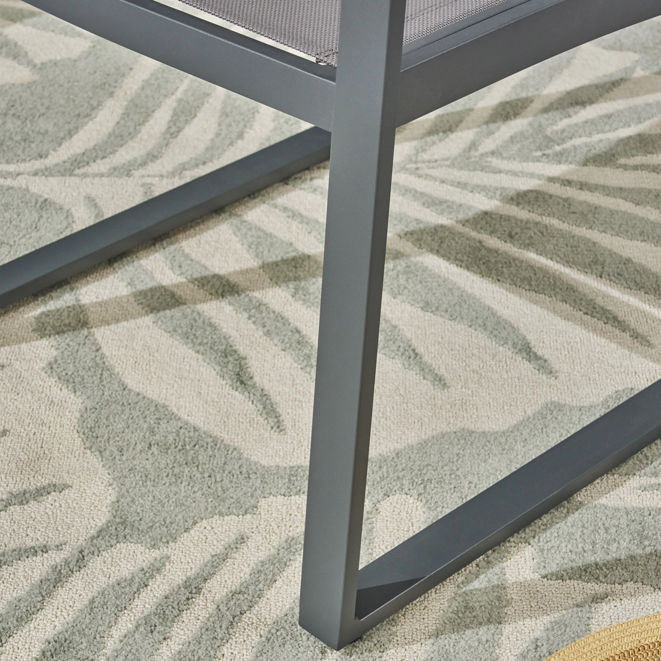 Aubrey Outdoor Aluminum Dining Chairs with Faux Wood Accents - furnishings