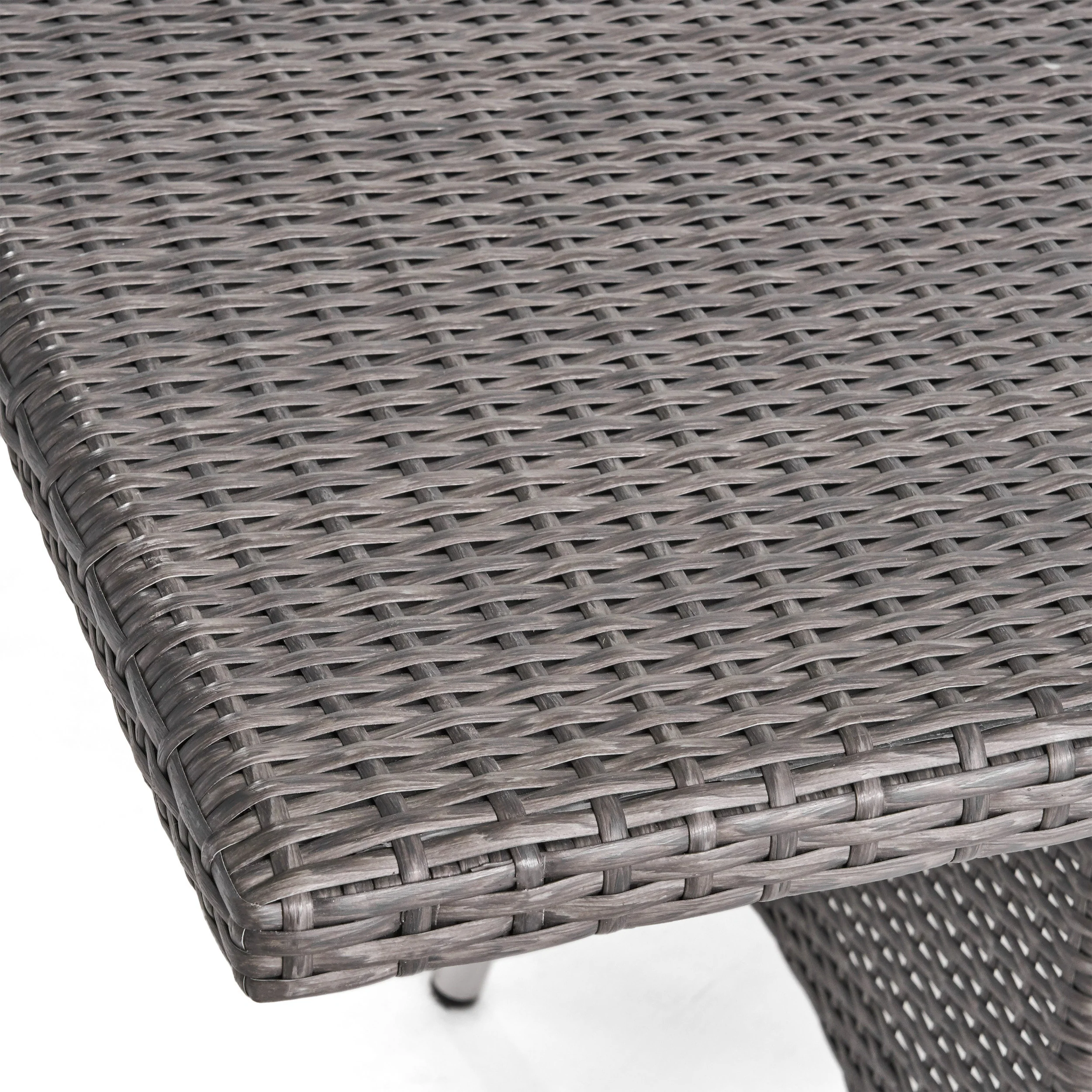 Manteo Rectangular Outdoor Wicker Dining Table - furnishings