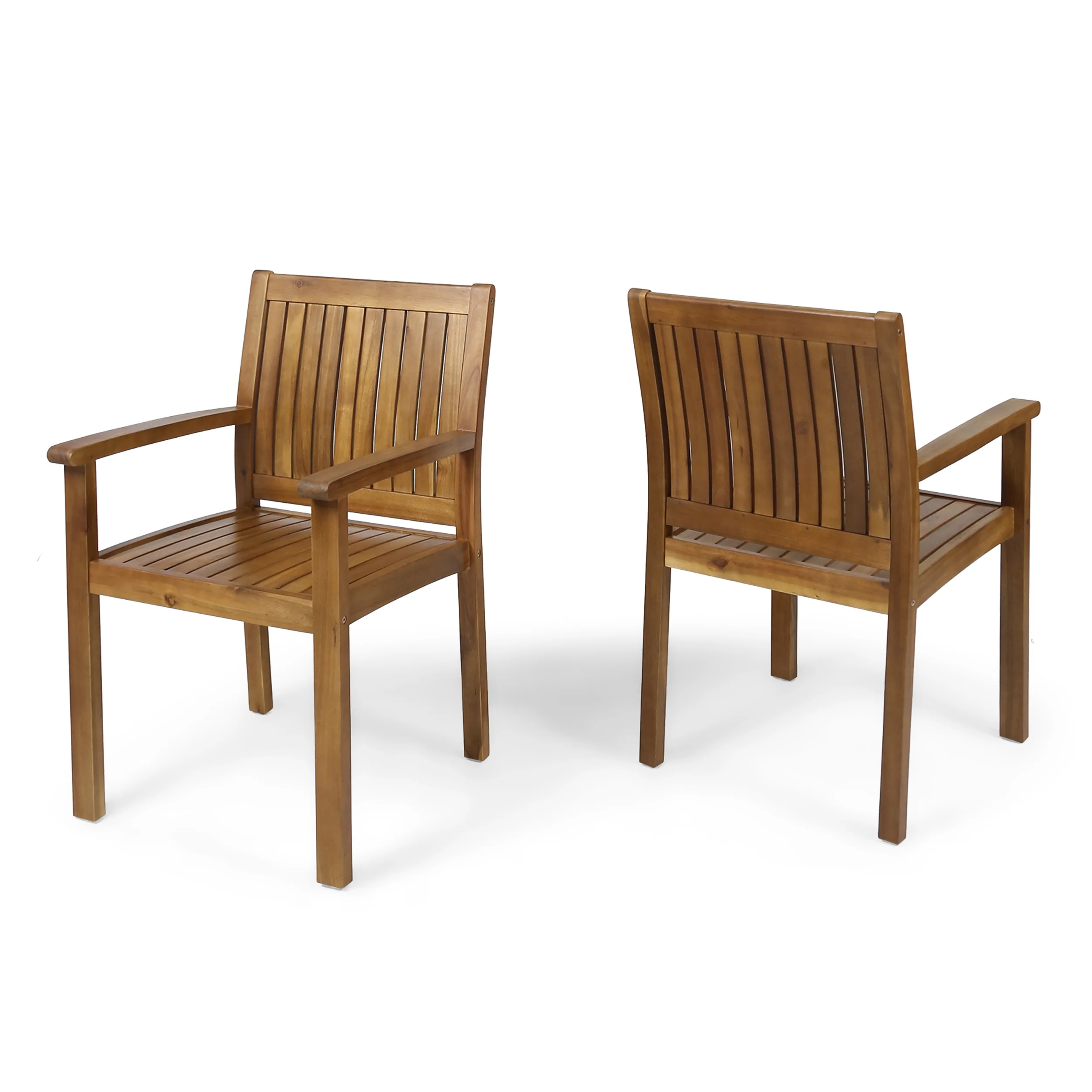 Kylan Outdoor Acacia Wood Dining Chairs (Set of 2) - furnishings