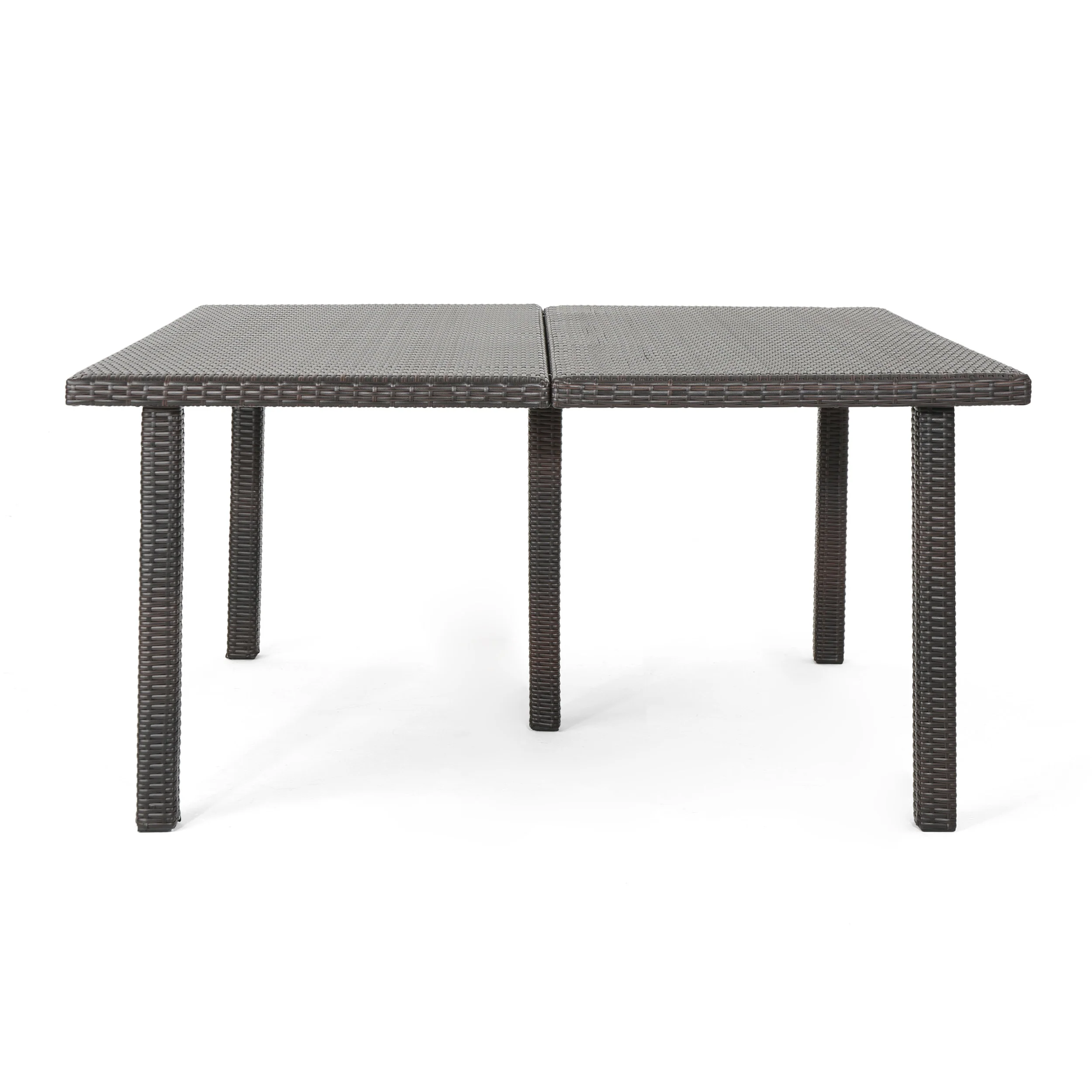 Fern Outdoor 64 Inch Wicker Square Dining Table - furnishings