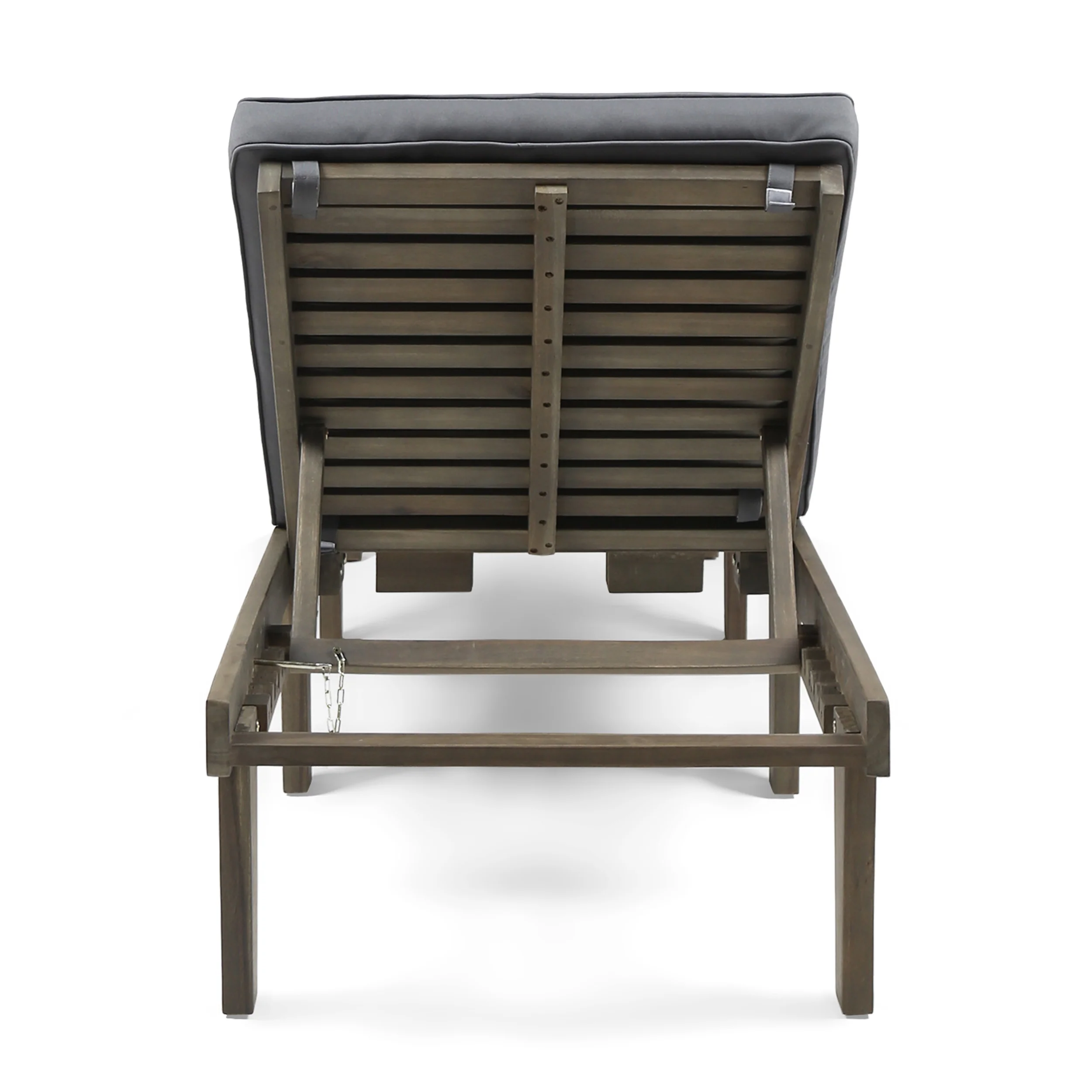 Paolo Outdoor Acacia Wood 3 Piece Chaise Lounge Set with Water-Resistant Cushions - furnishings
