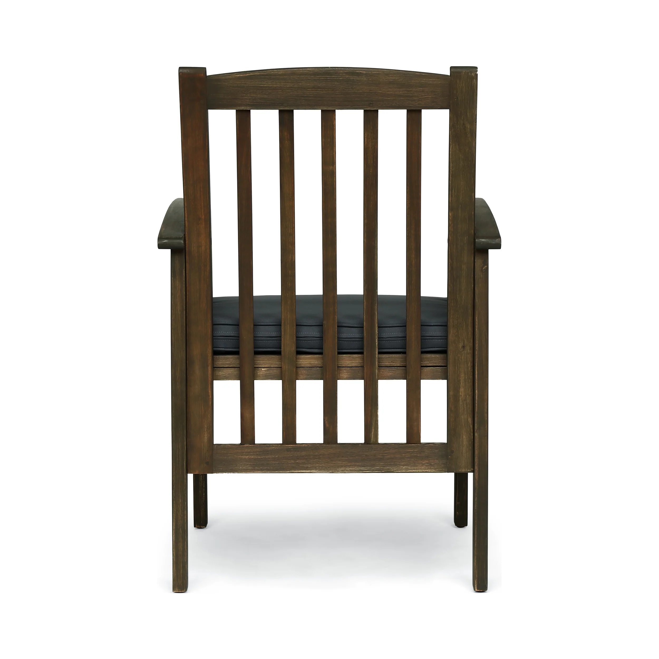 Phoenix Acacia Patio Dining Chairs, Acacia Wood with Outdoor Cushions, (Set of 2) - furnishings