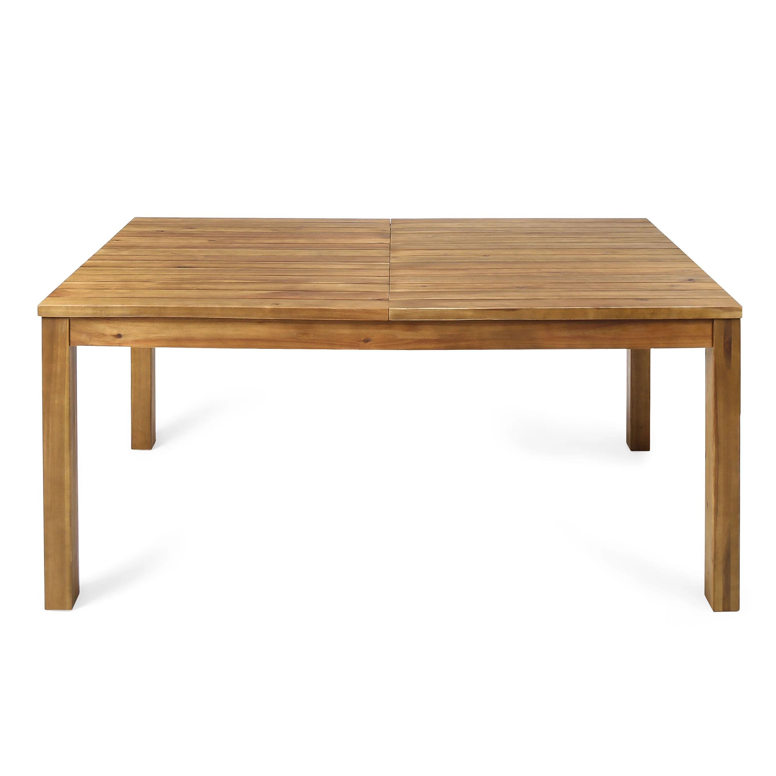 William Outdoor Expandable Teak Finished Acacia Wood Dining Table - furnishings