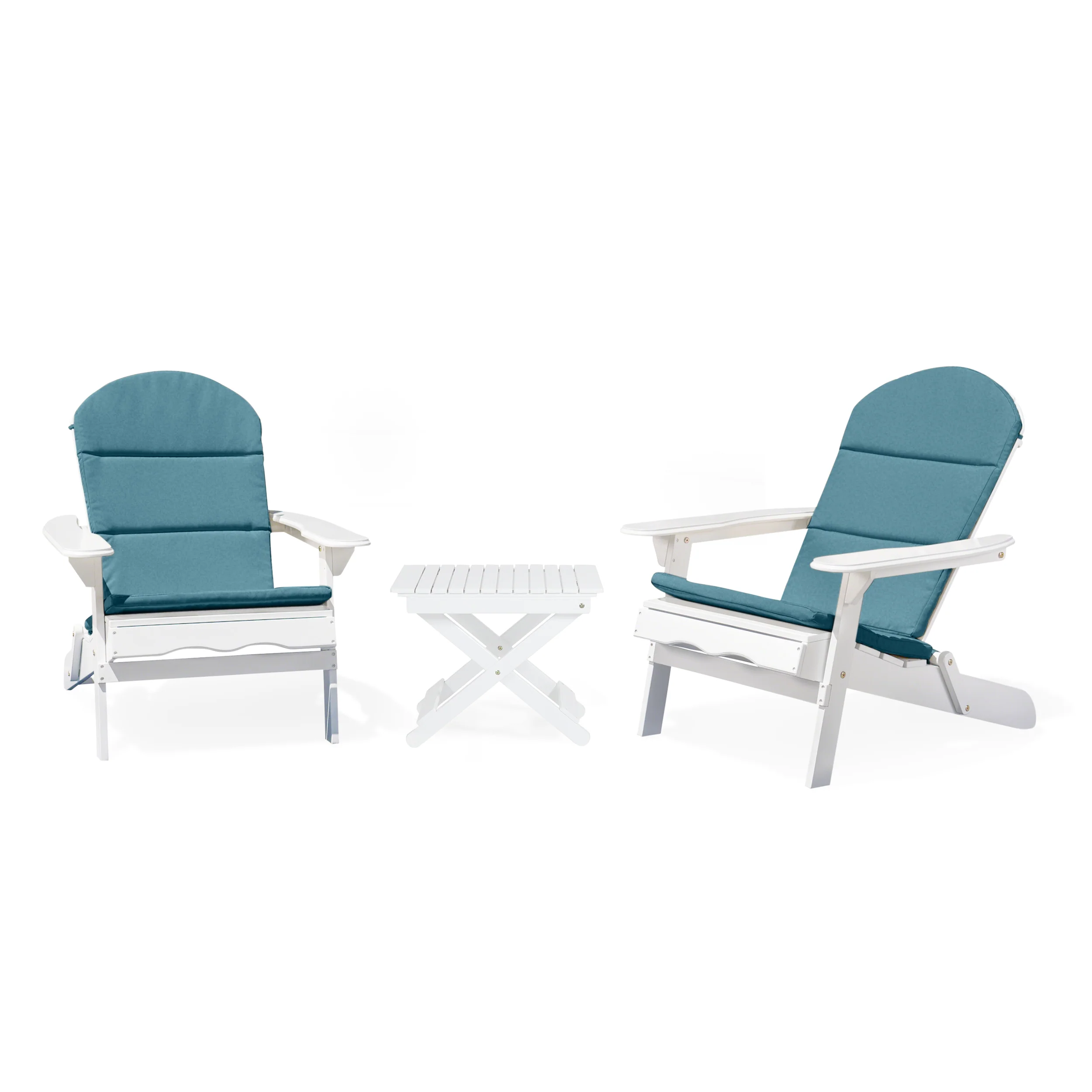 Reed Outdoor 2 Seater Acacia Wood Chat Set with Water Resistant Cushions - furnishings