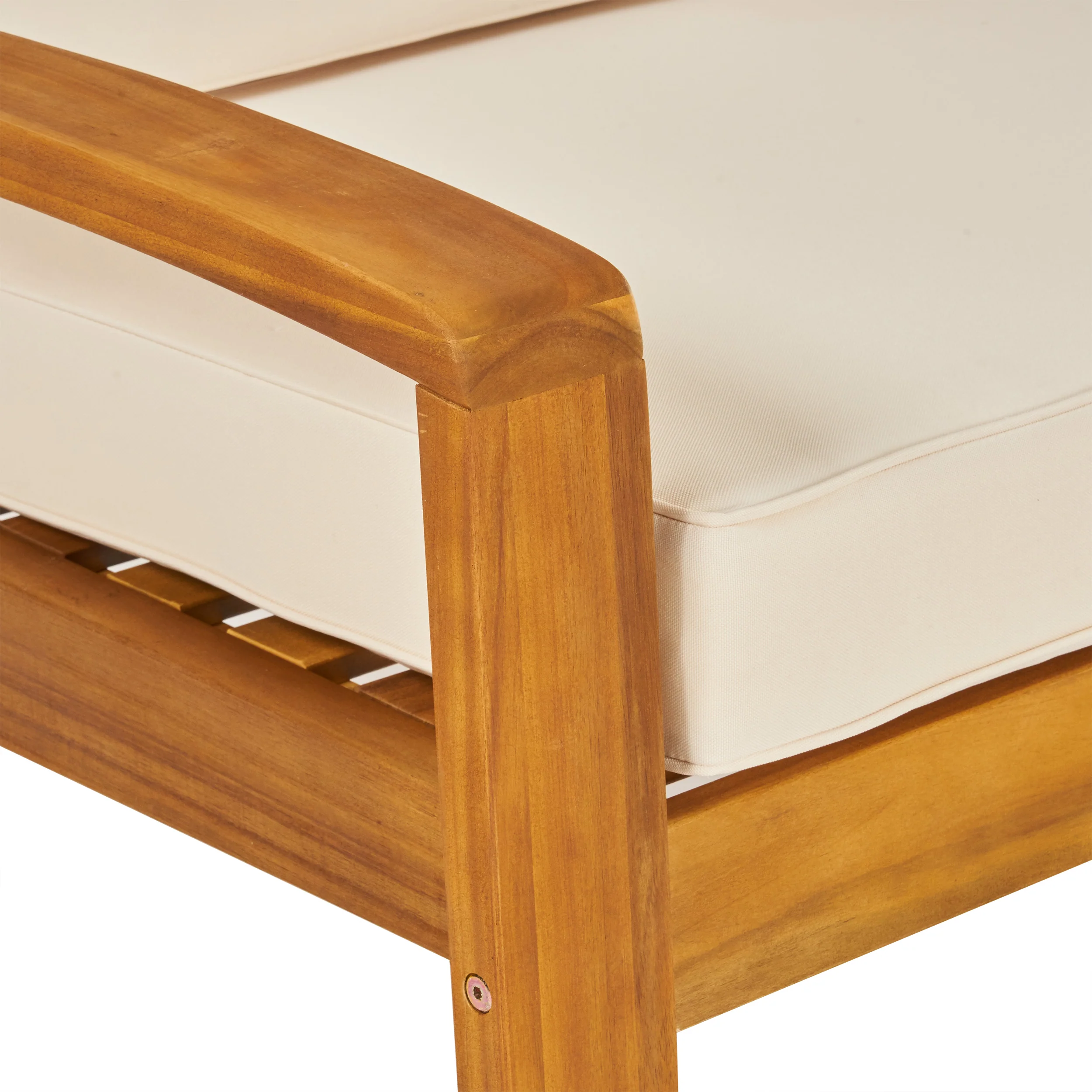 Ray Outdoor Acacia Wood 10 Seater Sectional Sofa Set with Two Coffee Tables - furnishings