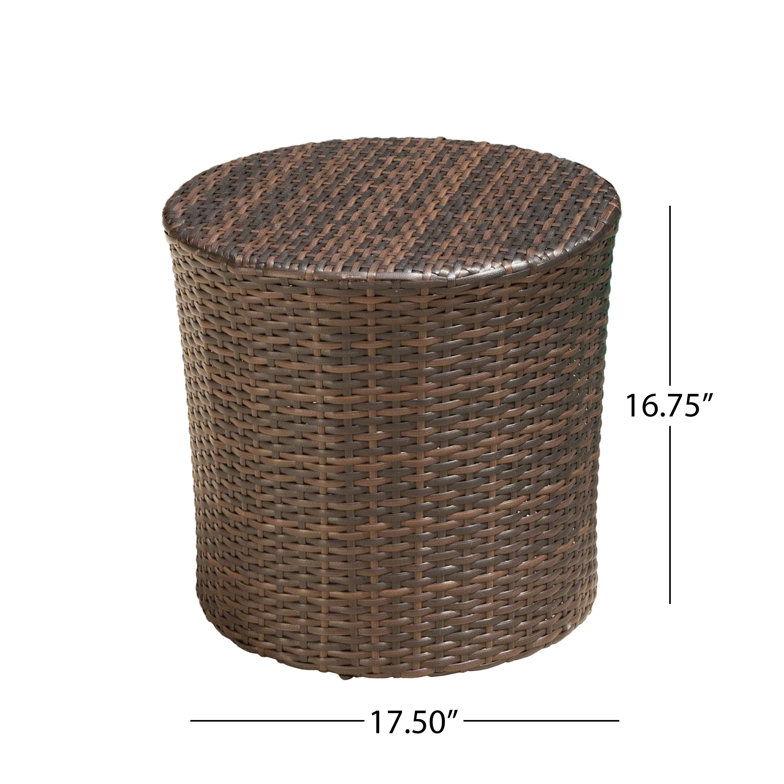 Leann Outdoor 3pc Dark Brown Wicker Rocking Chair Chat Set - furnishings