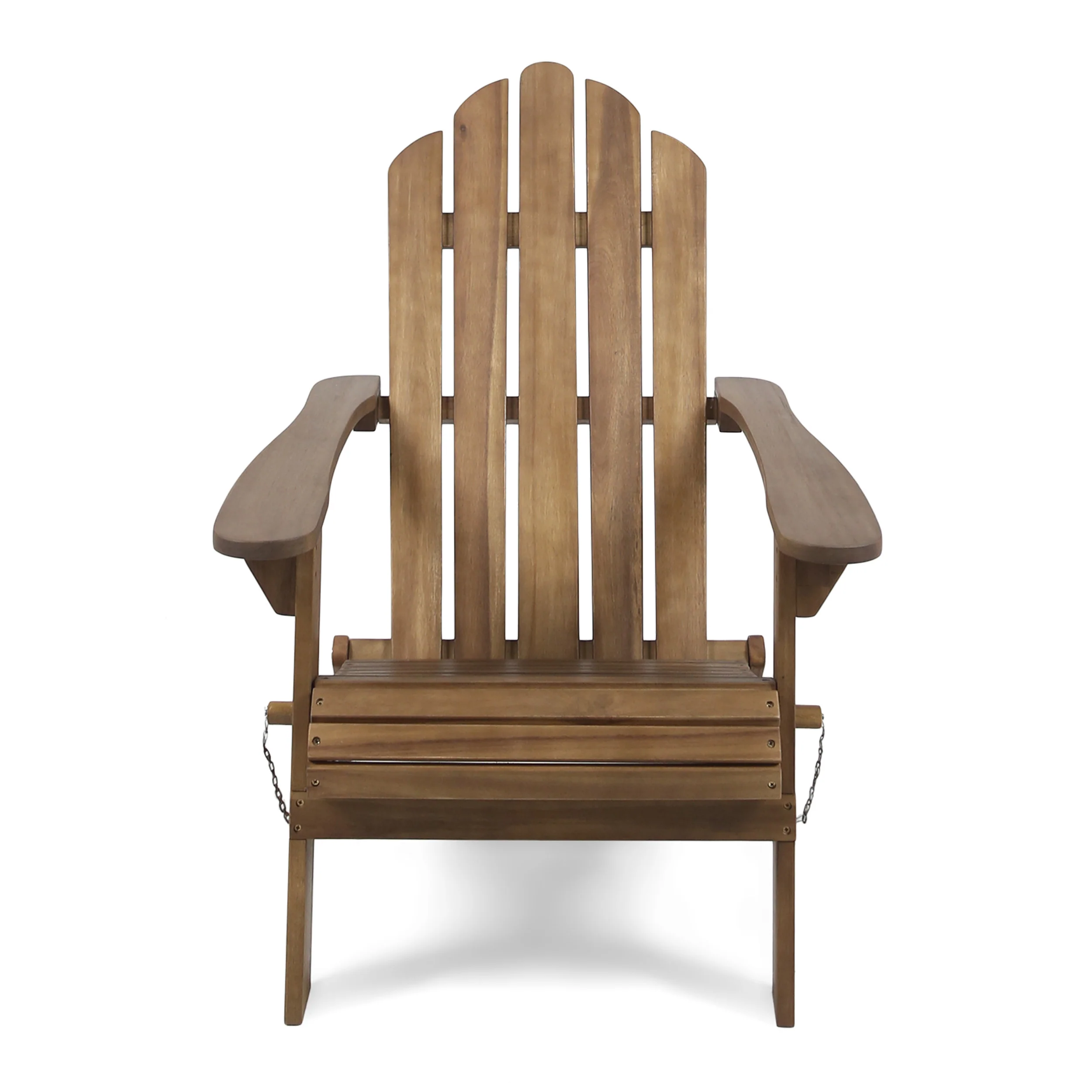 Cara Outdoor Acacia Wood Folding Adirondack Chair - furnishings