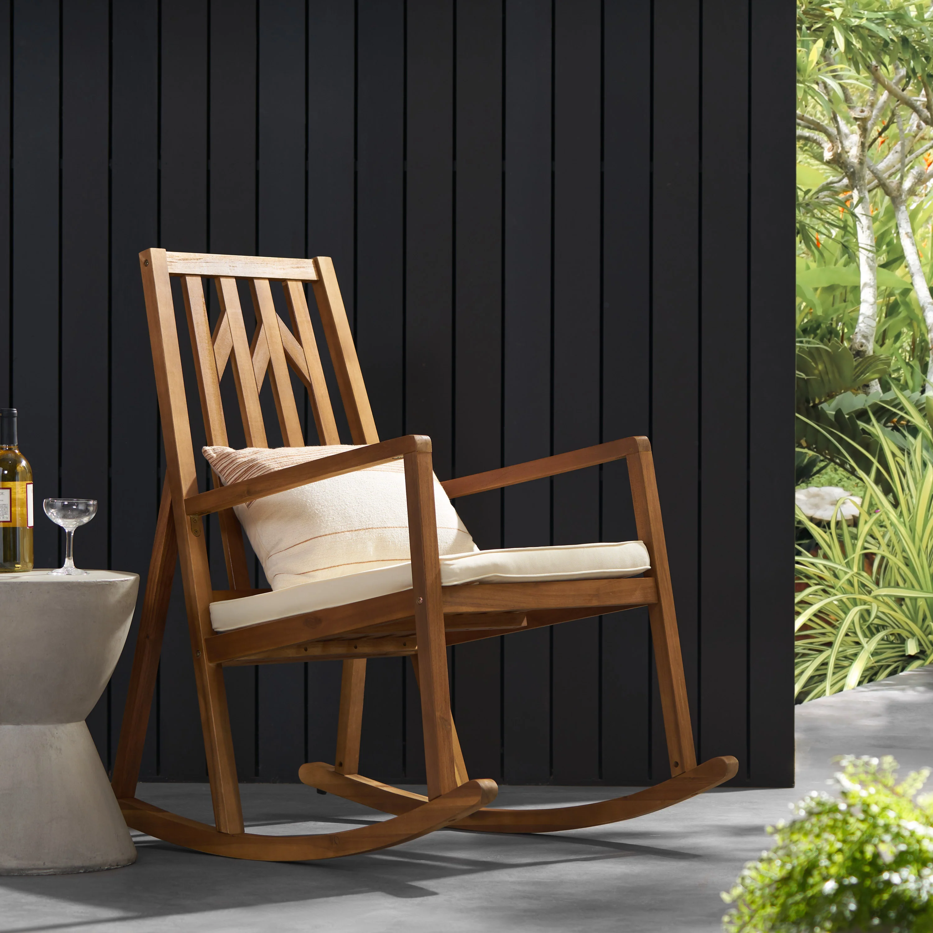 Monterey Outdoor Rocking Chair w/ Cushion - furnishings