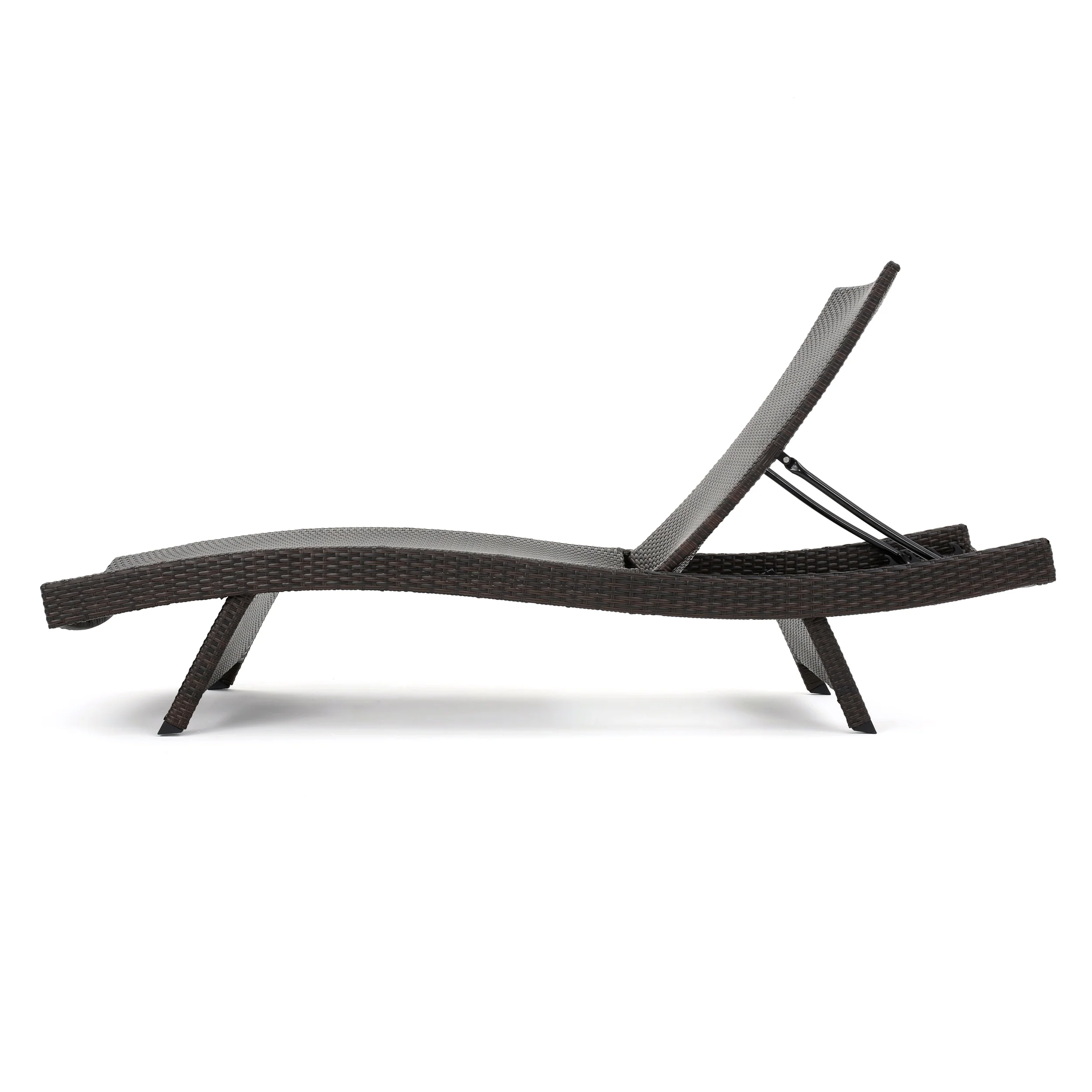 Set of 4 Luxury Outdoor Patio Furniture PE Wicker Chaise Lounge Chairs - furnishings