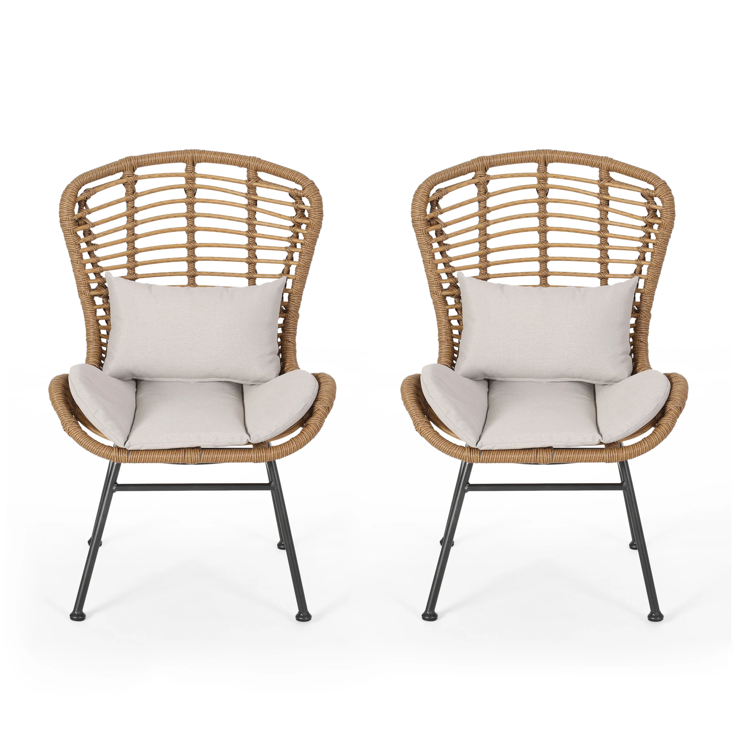 Qearl Outdoor Club Chairs (Set of 2) - furnishings