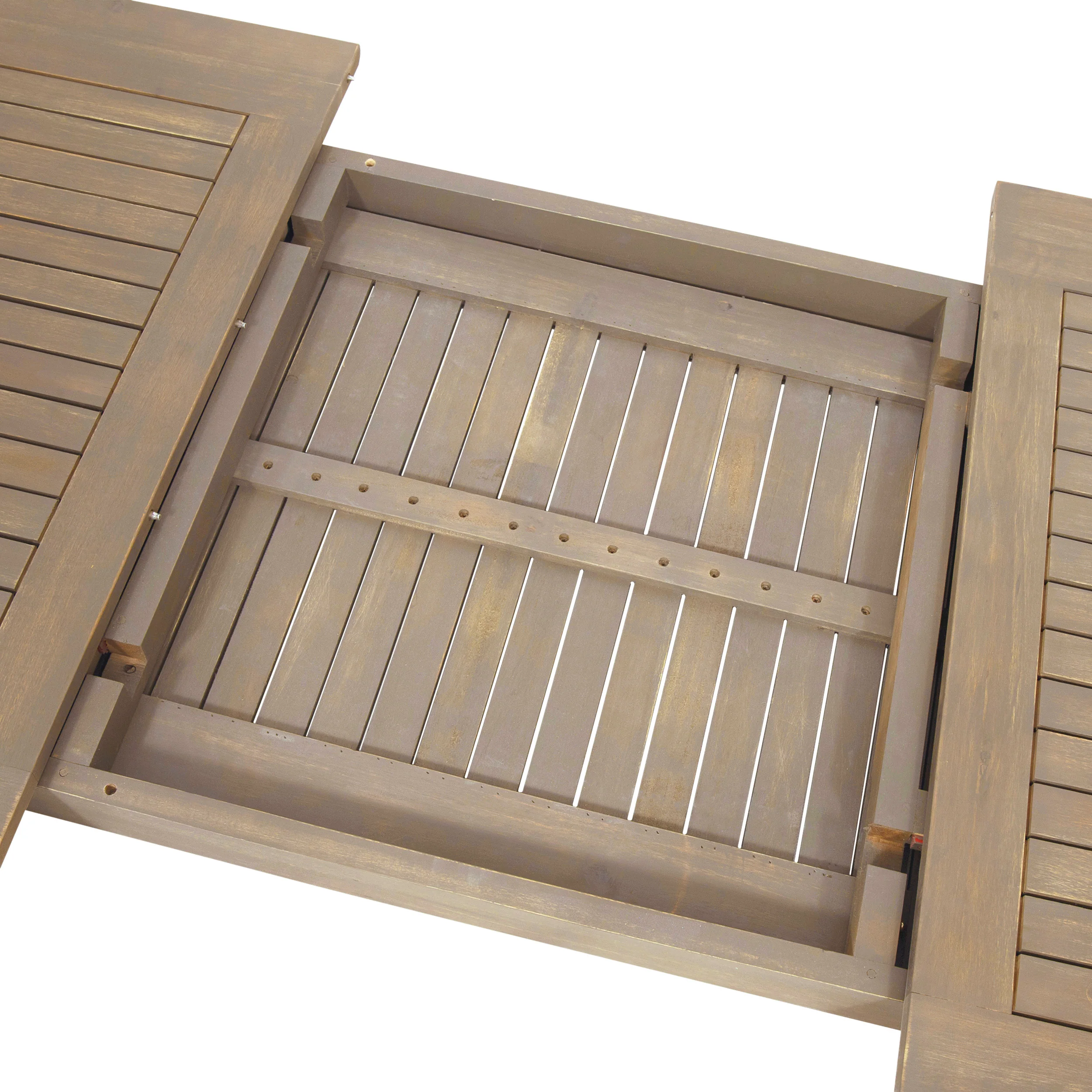 Stanford Outdoor Acacia Wood Expandable Dining Table - furnishings