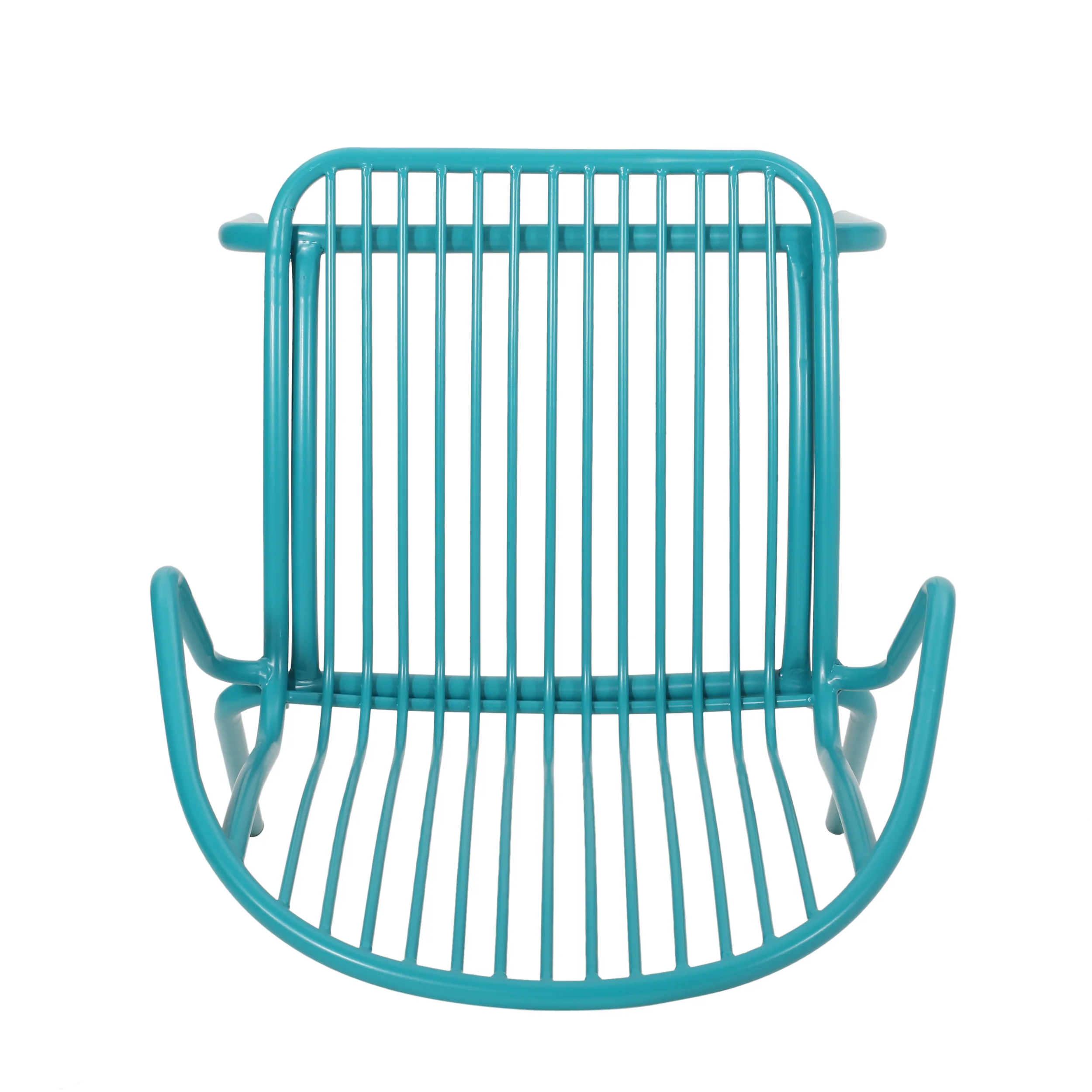 Emily Outdoor Modern Iron Club Chair (Set of 2) - furnishings