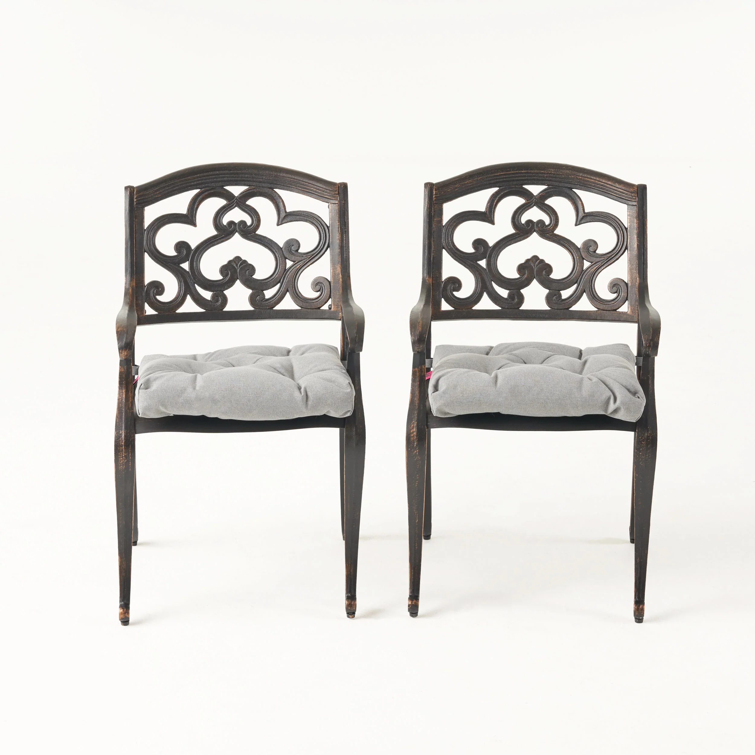 Sher Outdoor Dining Chair with Cushion (Set of 2) - furnishings