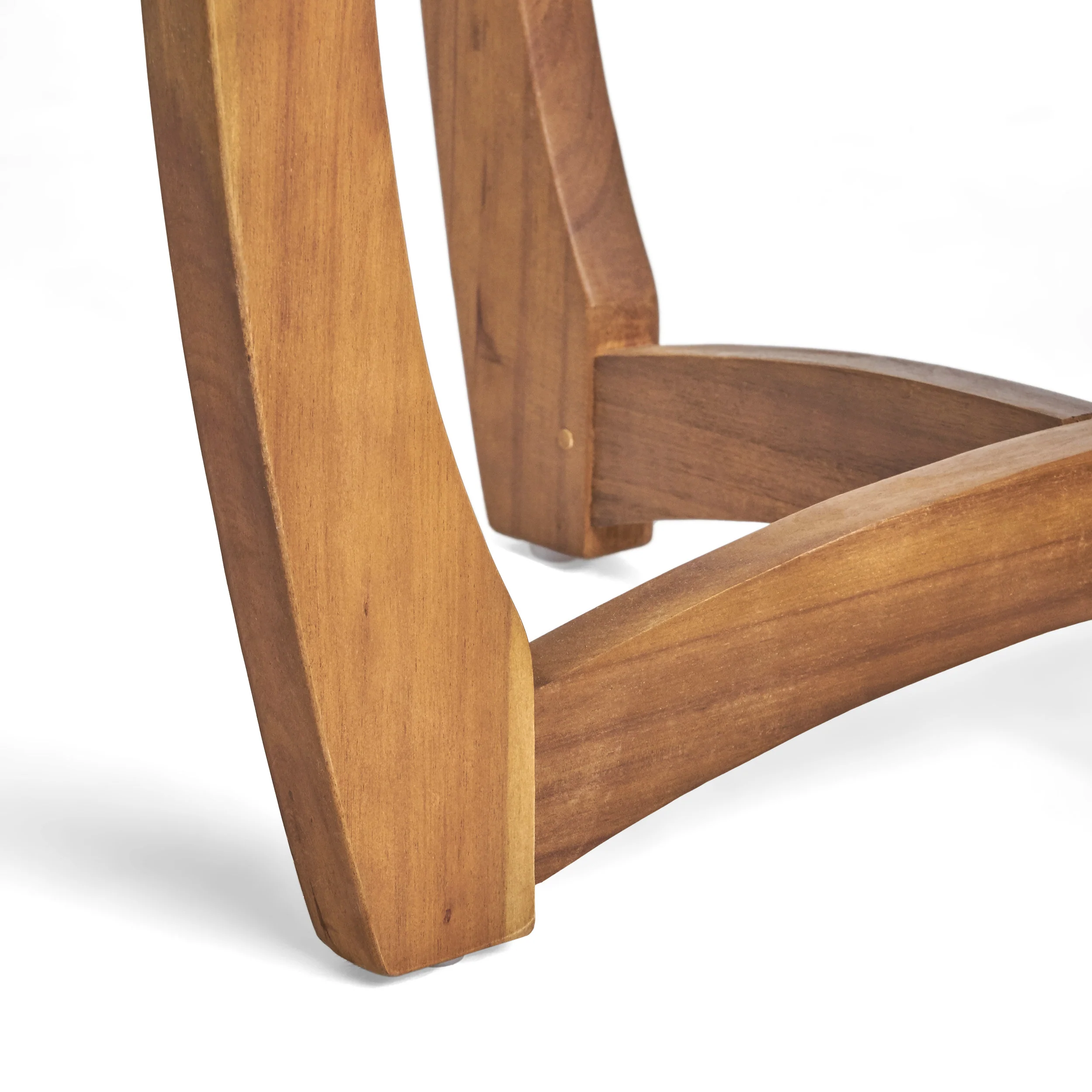 Navarro Outdoor Acacia Wood Bistro Table, Teak - furnishings