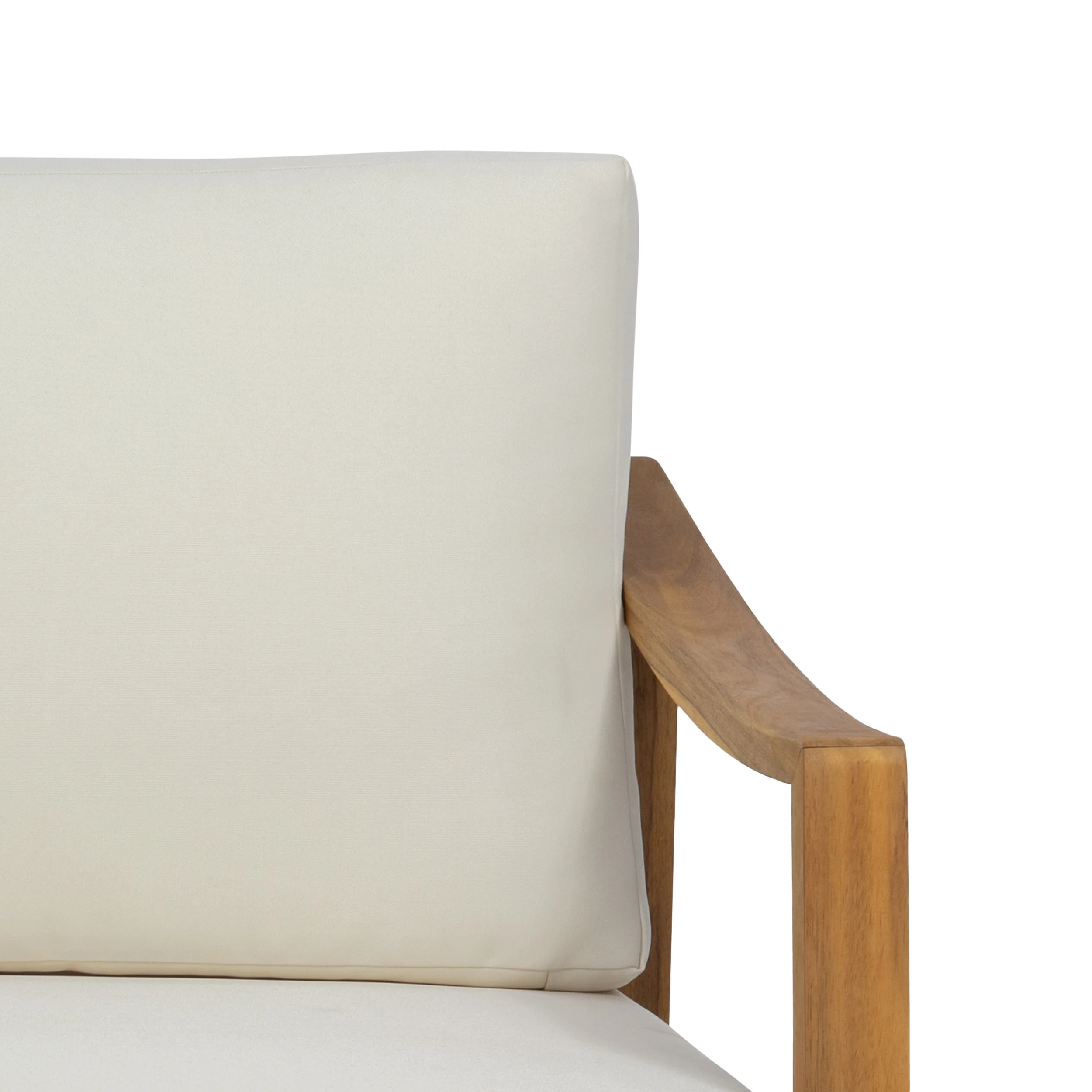 Johnlucas Outdoor Acacia Wood Loveseat and Coffee Table Set - furnishings