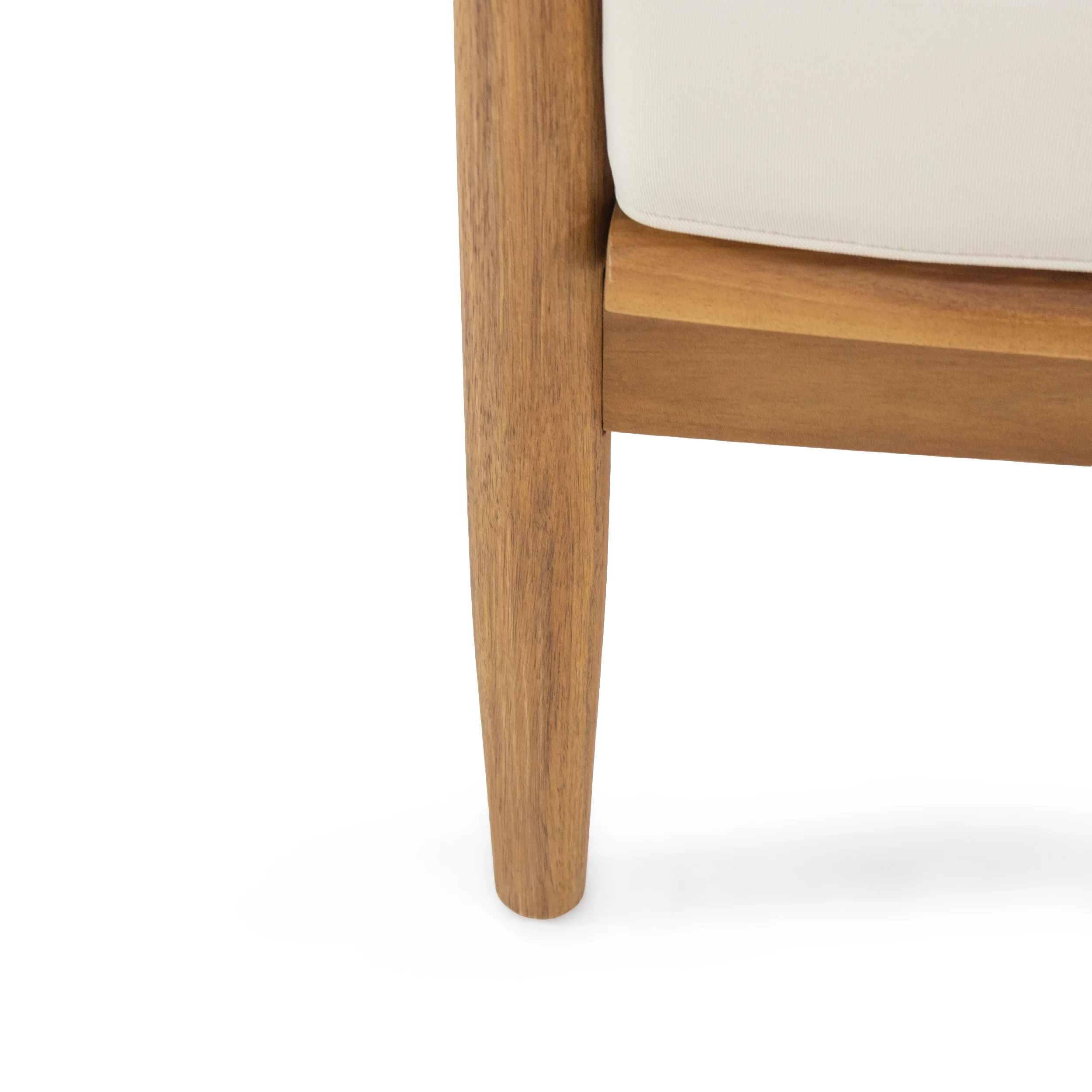Emmry Outdoor Acacia Wood Club Chair - furnishings