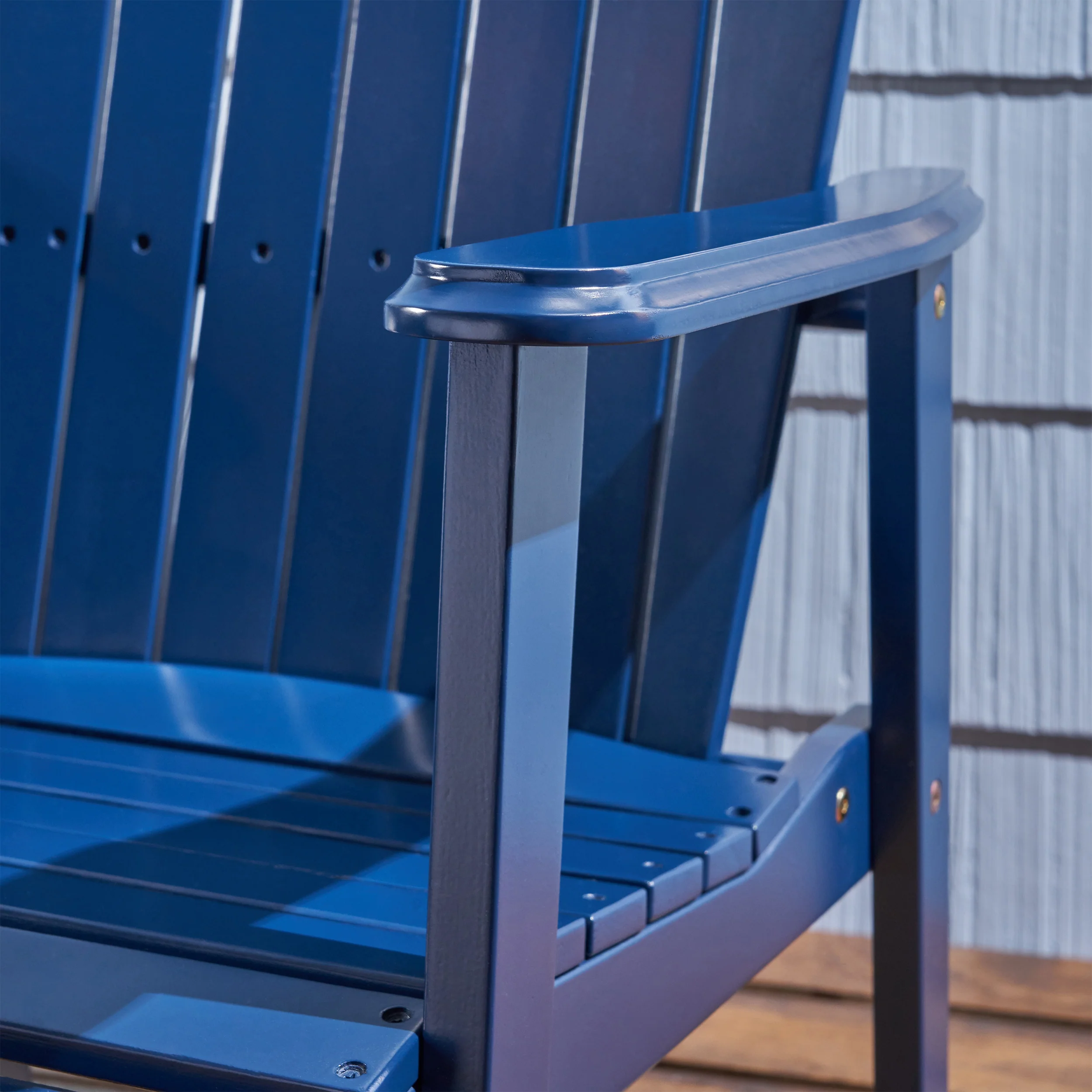 Easter Outdoor Weather Resistant Acacia Wood Adirondack Dining Chairs (Set of 2) - furnishings