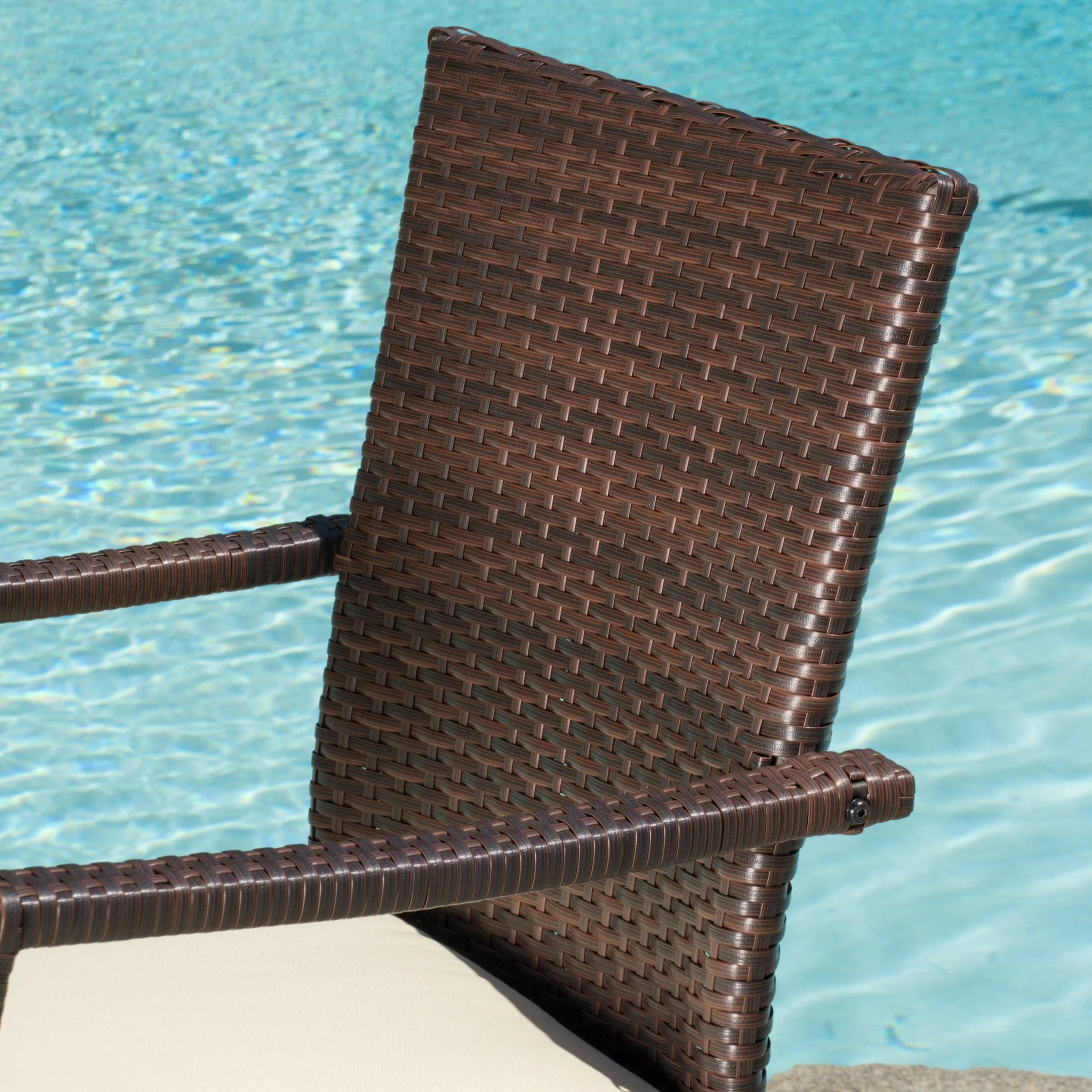 Foster Outdoor 3-piece Wicker Bistro Set with Cushions - furnishings