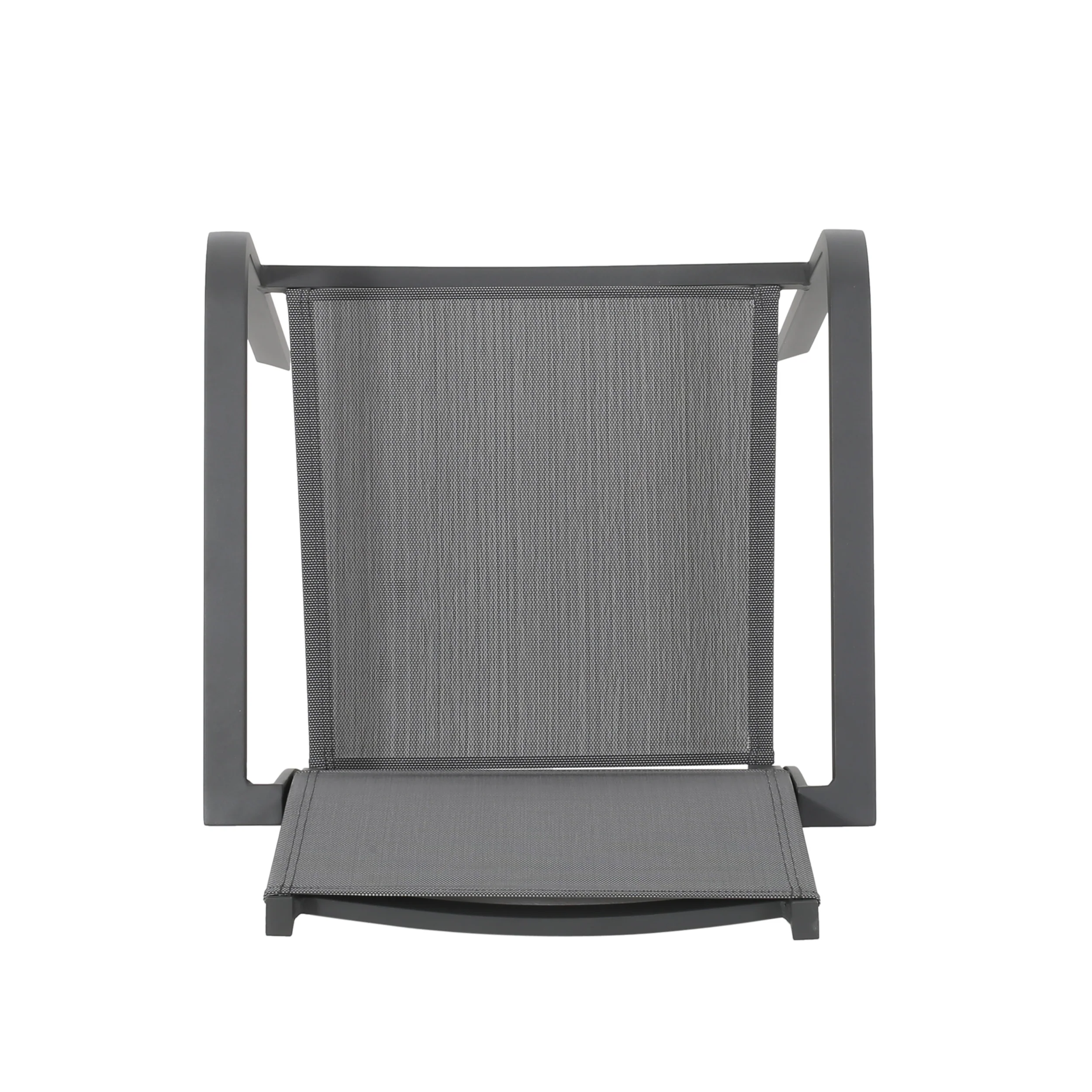 Martin Outdoor Modern Aluminum Dining Chair with Mesh Seat (Set of 2) - furnishings