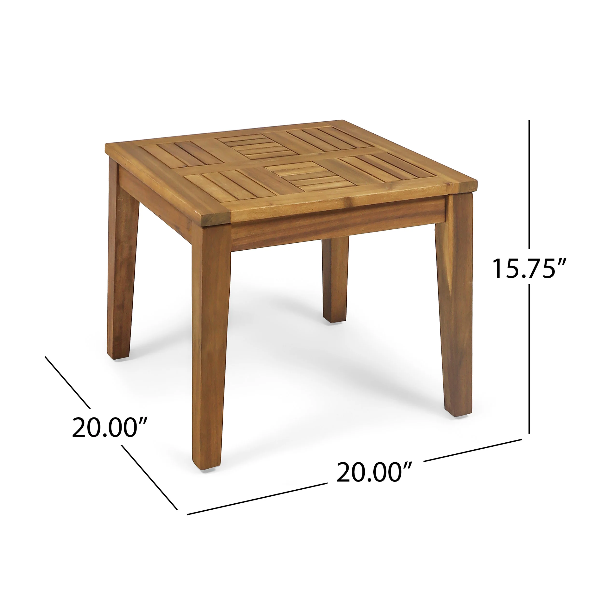 Savannah Outdoor Acacia Wood Side Table - furnishings