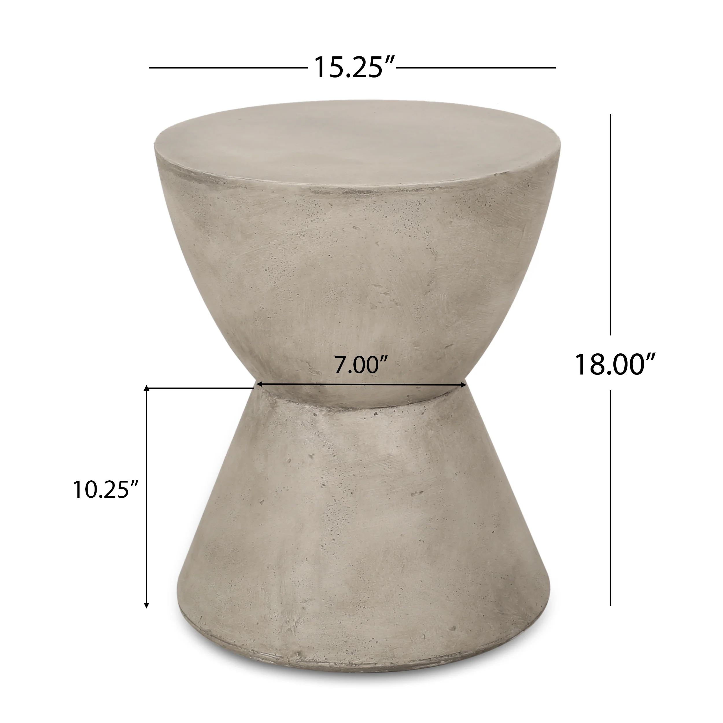Billion Outdoor Lightweight Concrete Side Table - furnishings