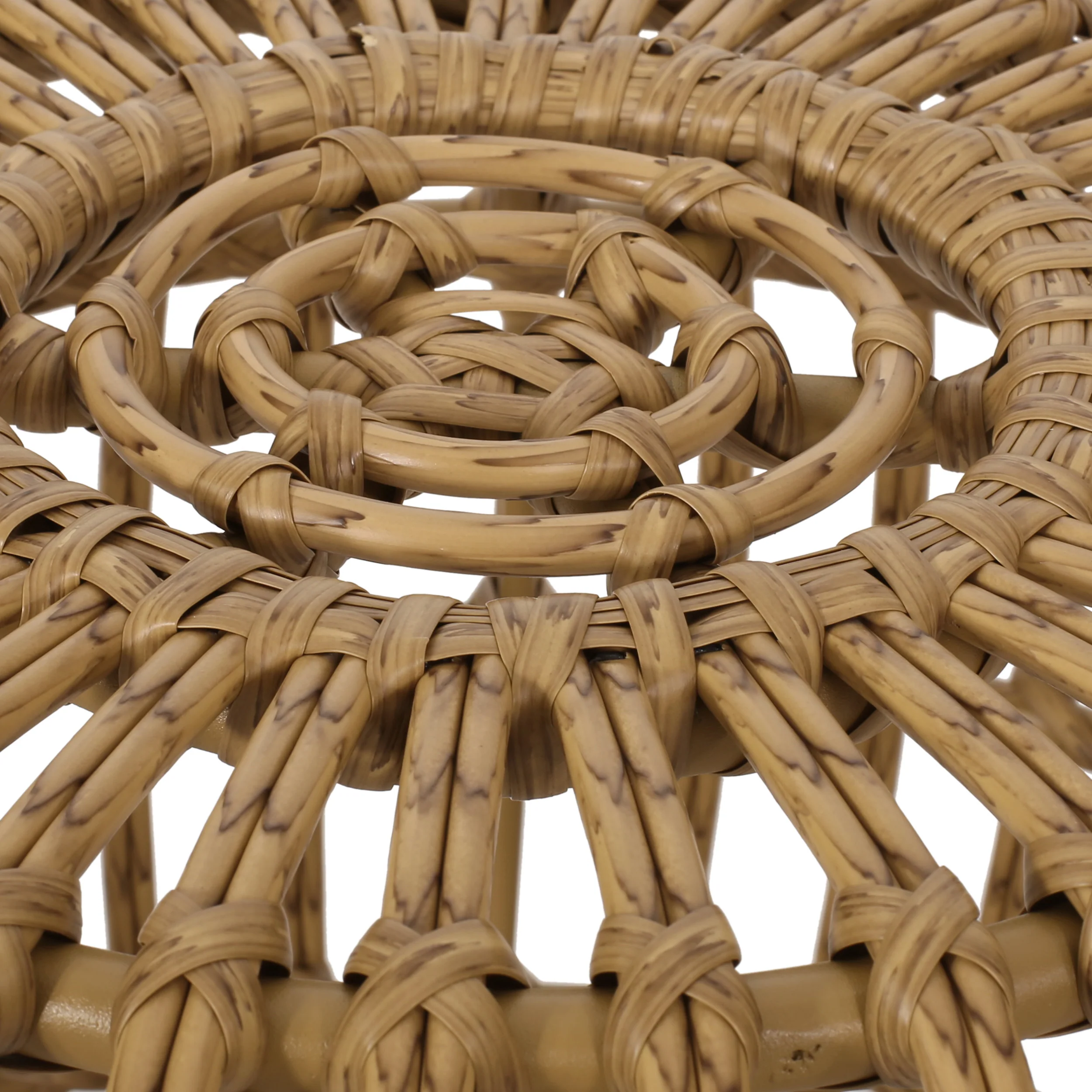 Whitetail Outdoor Boho Wicker Side Table - furnishings