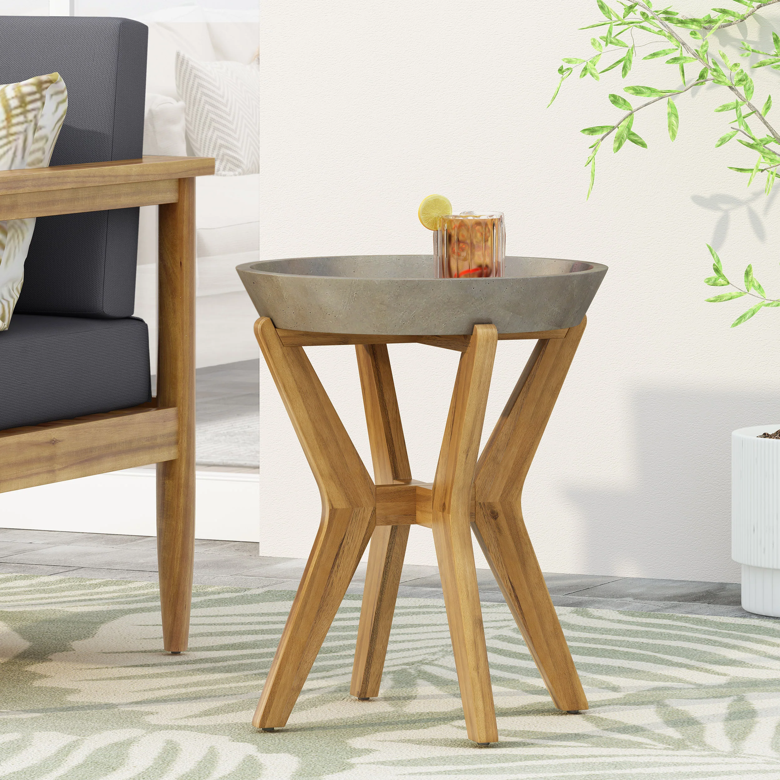 Hobson Outdoor Side Table - furnishings