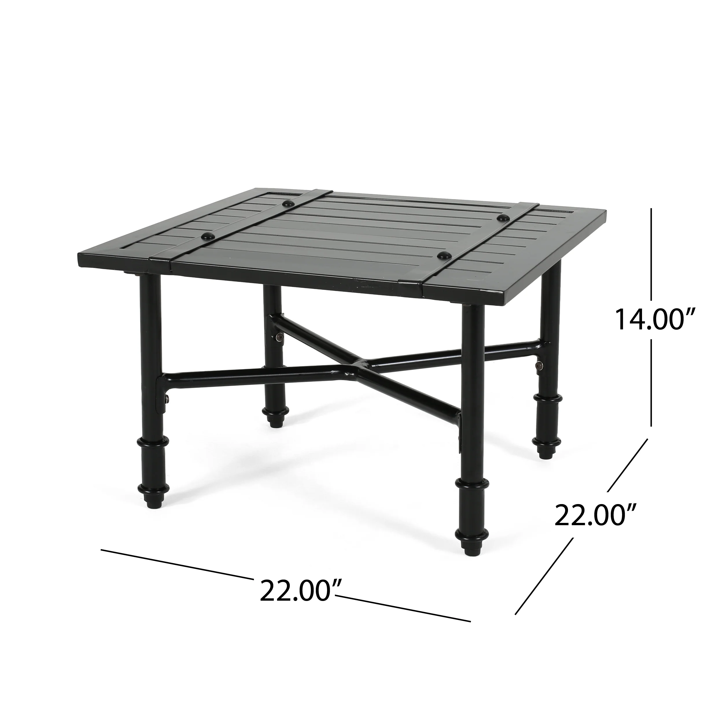 Francis Outdoor Aluminum Side Table - furnishings