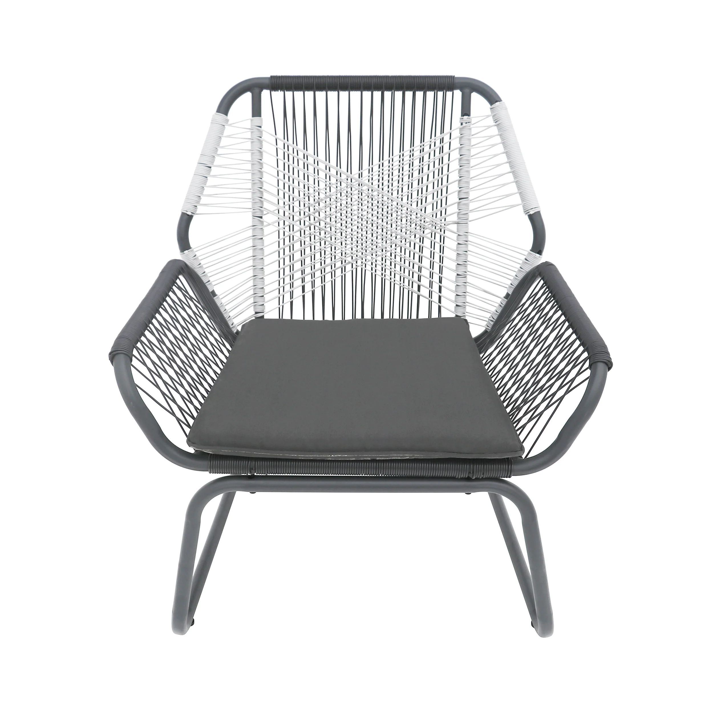 Aiden Outdoor 3 Piece Faux Rattan Chat Set - furnishings