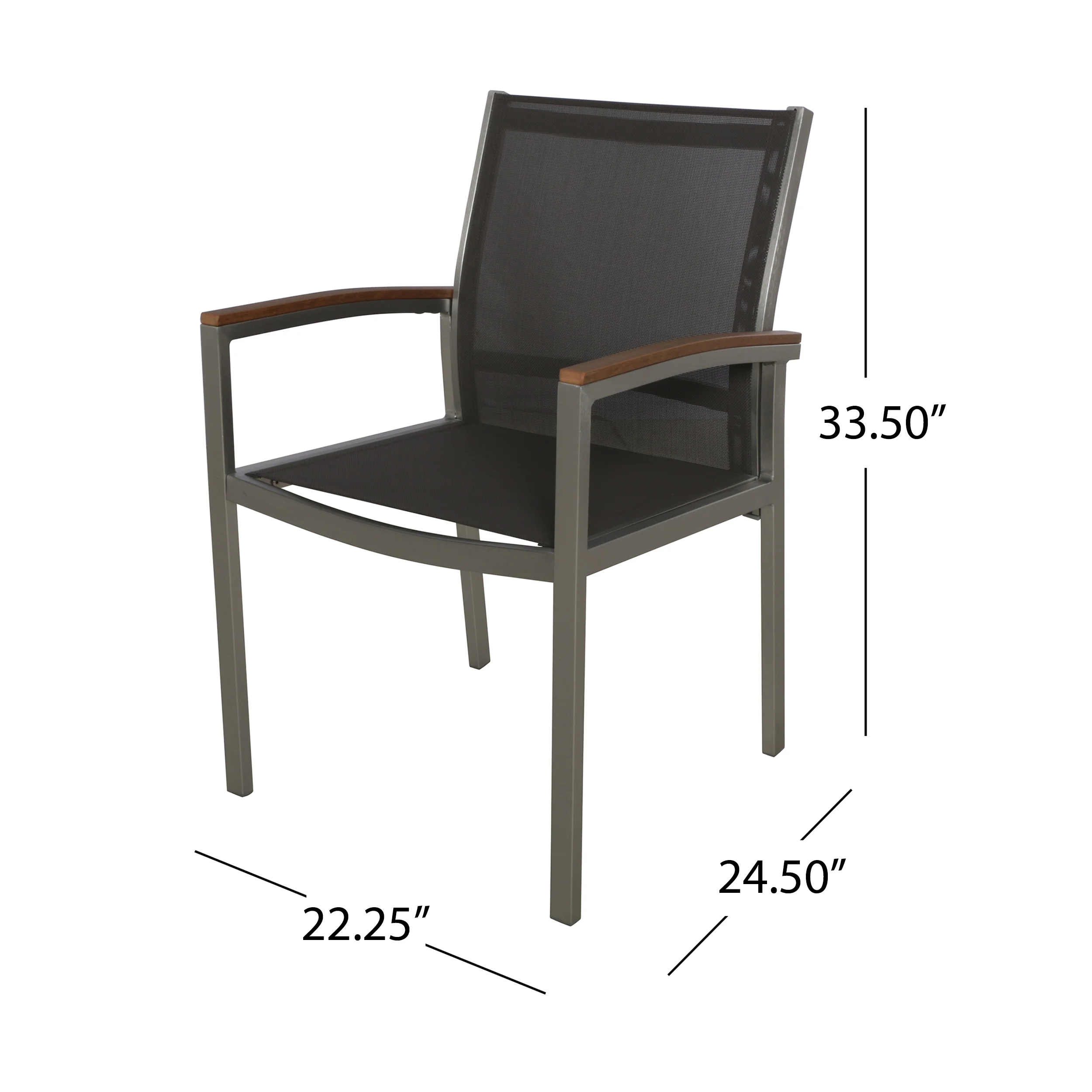 Emma Outdoor Wicker Dining Chair with Aluminum Frame (Set of 2) - furnishings