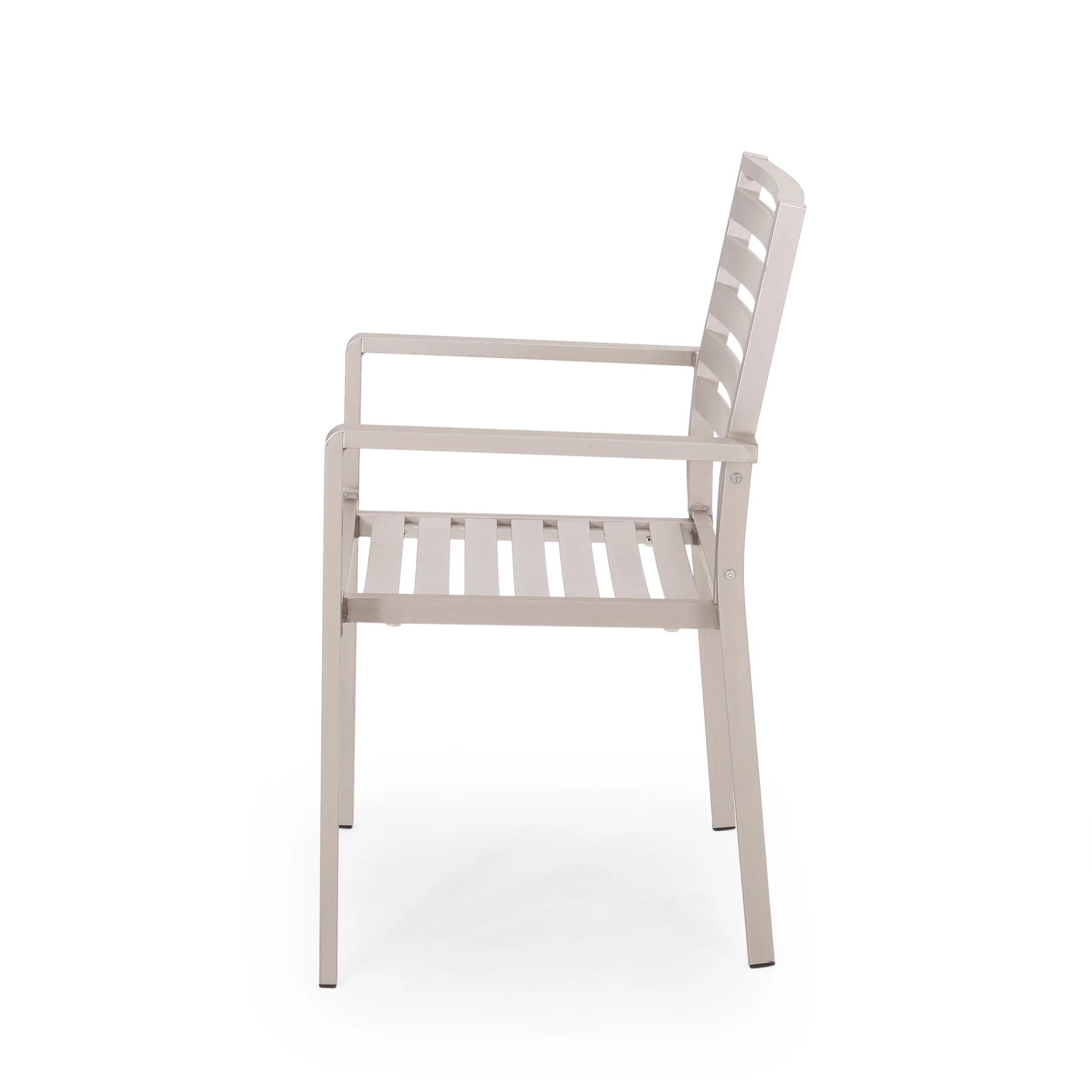 Cherie Outdoor Modern Aluminum Dining Chair (Set of 2) - furnishings