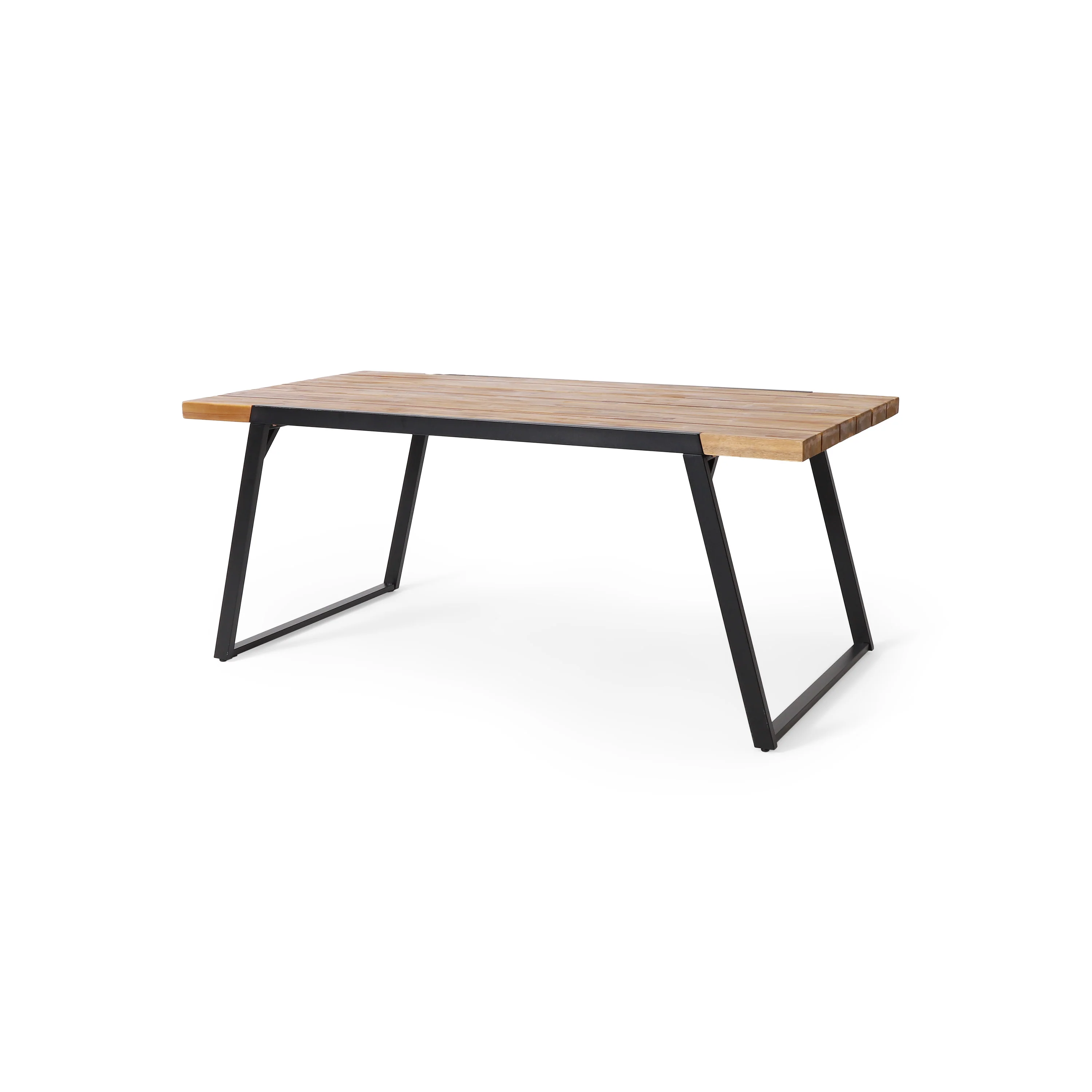 Gebo Outdoor Modern Acacia Wood Dining Table - furnishings