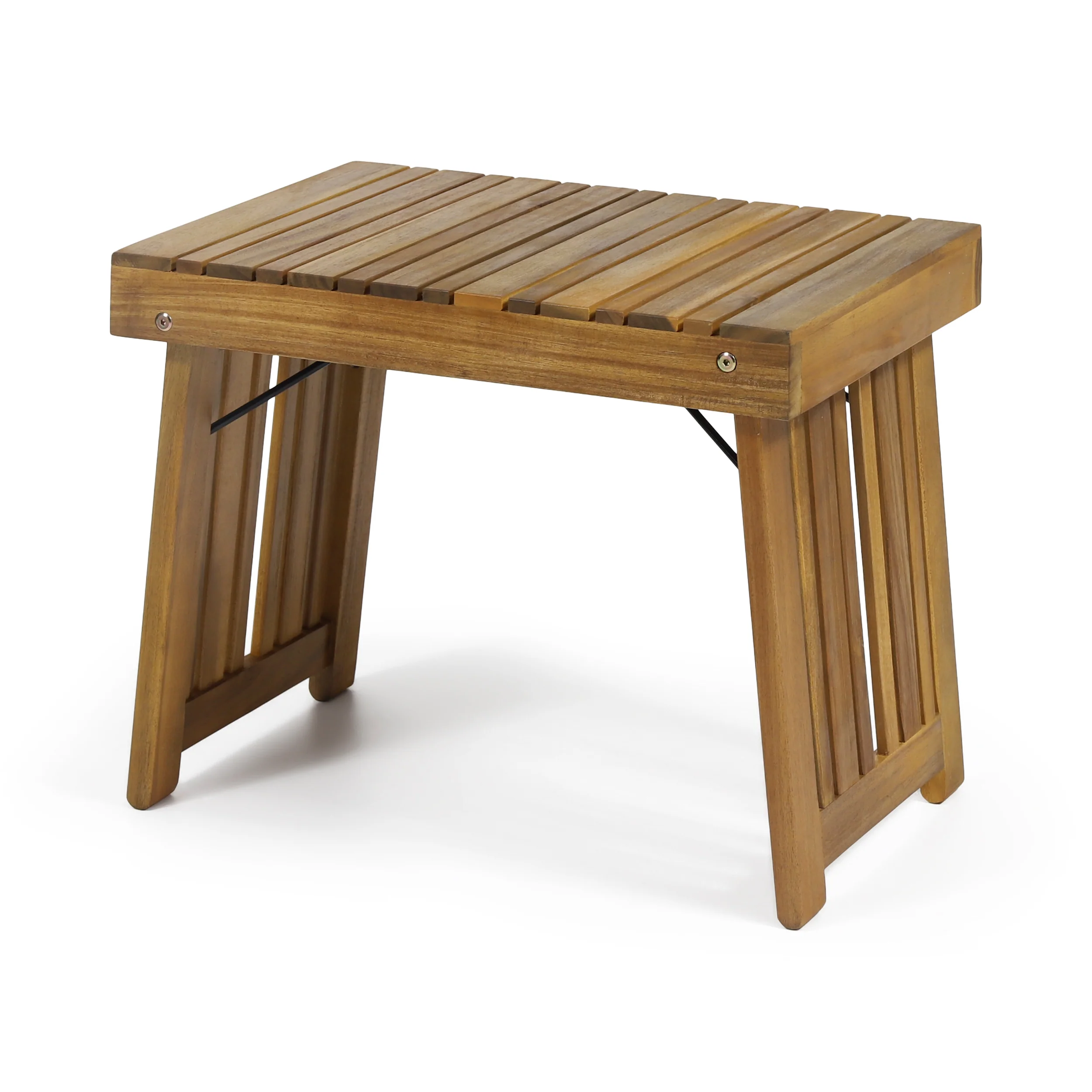 Capri Outdoor Acacia Wood 3 Piece Chaise Lounge Set with Water-Resistant Cushions - furnishings