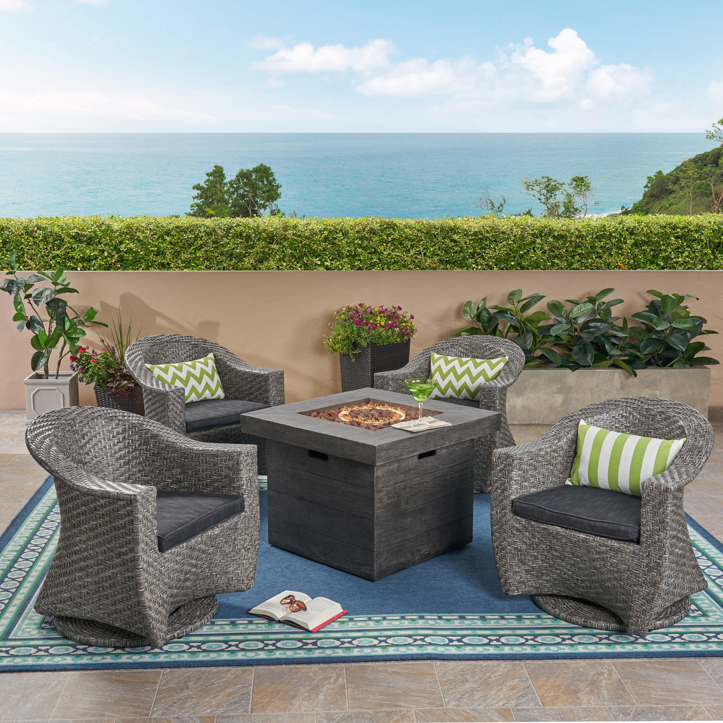 Philipppa Patio Fire Pit Set - furnishings