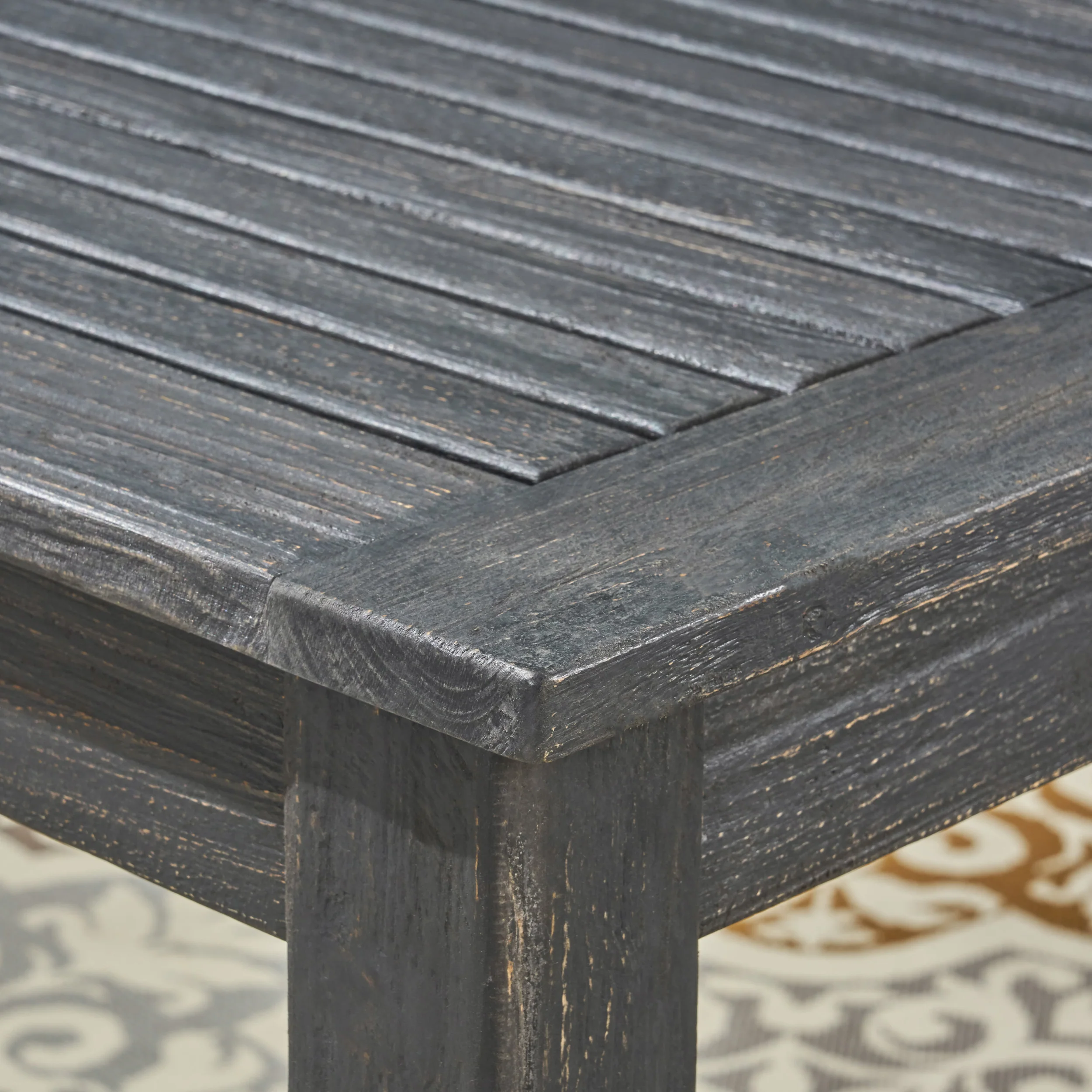 Eric Outdoor Expandable Acacia Wood Dining Table - furnishings