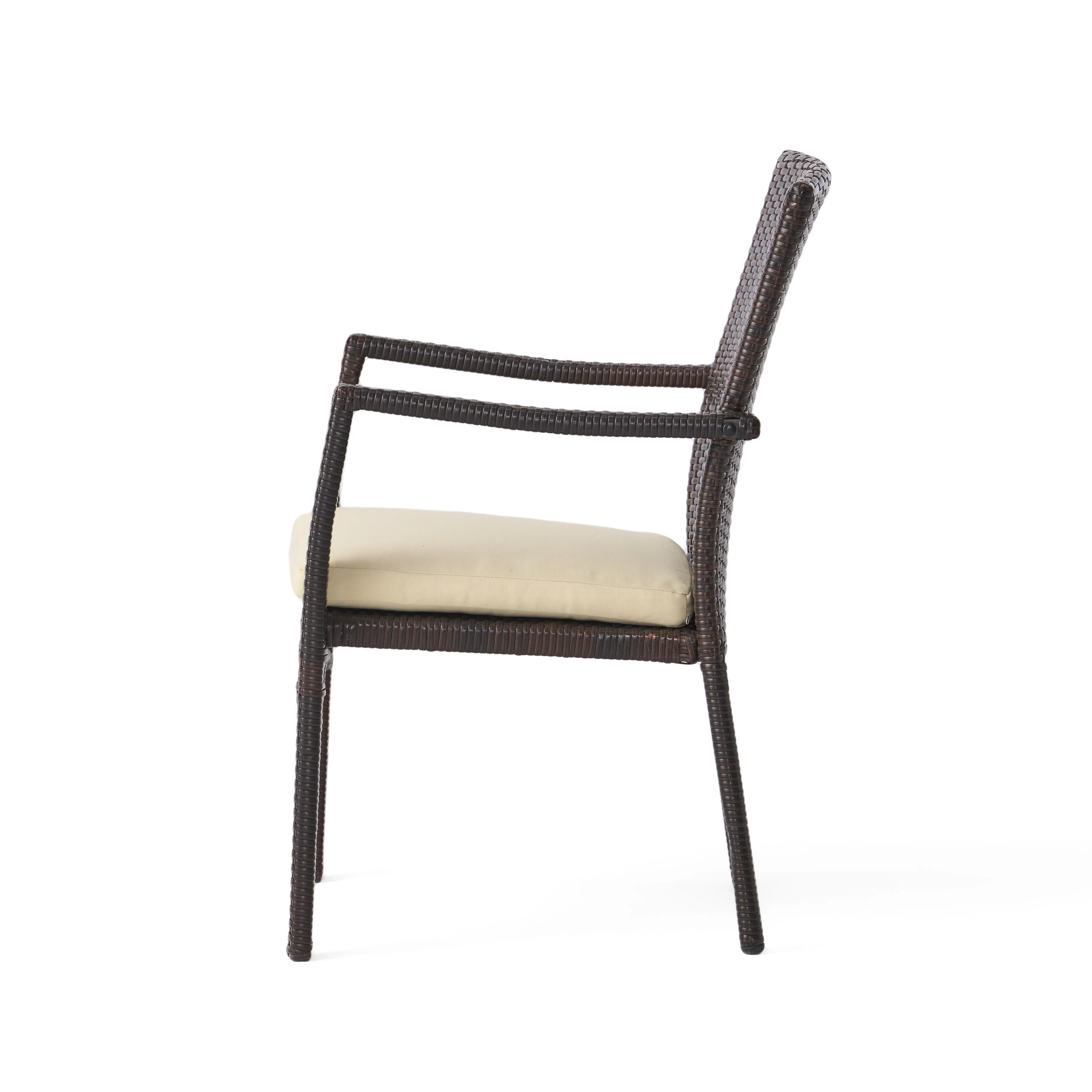 Kohler Outdoor 3 Piece Acacia Wood and Wicker Bistro Set - furnishings