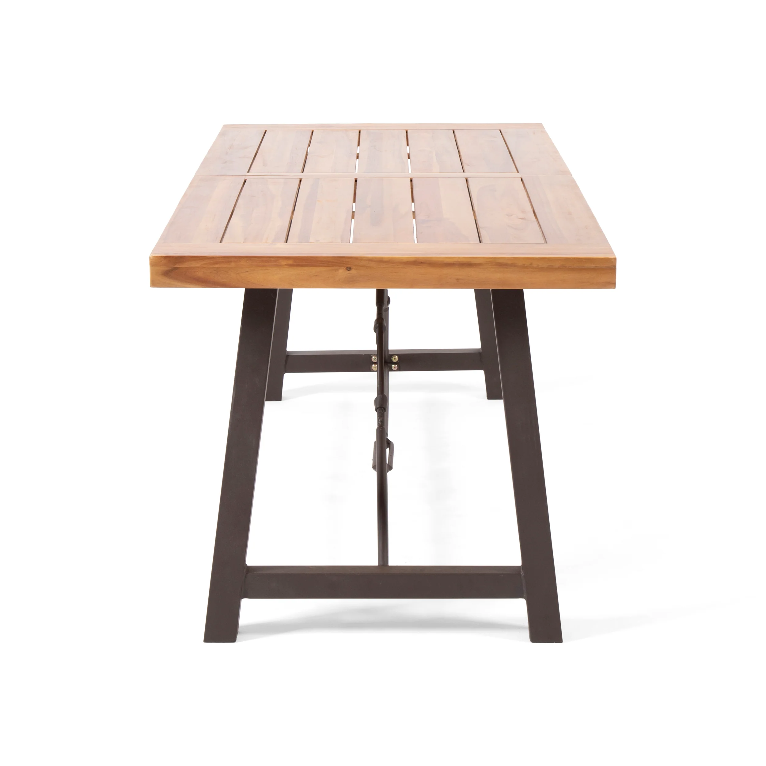 Rosario Modern Industrial Dining Table - furnishings