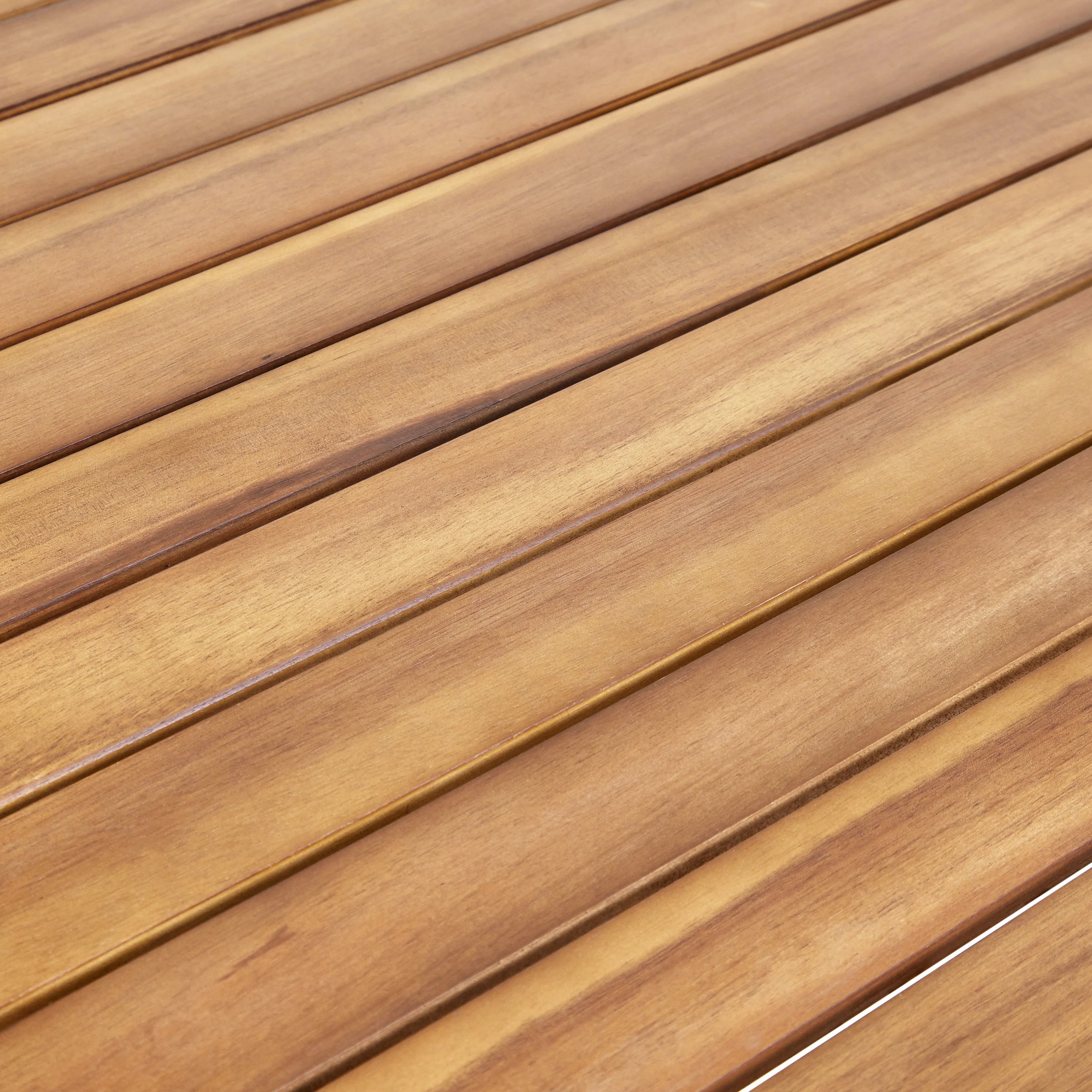 Stanford Outdoor Square Acacia Wood Dining Table with Straight Legs - furnishings